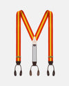 Made-in-England Orange & Yellow Striped Barathea Braces