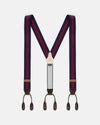 Made-in-England Navy & Red Striped Barathea Braces