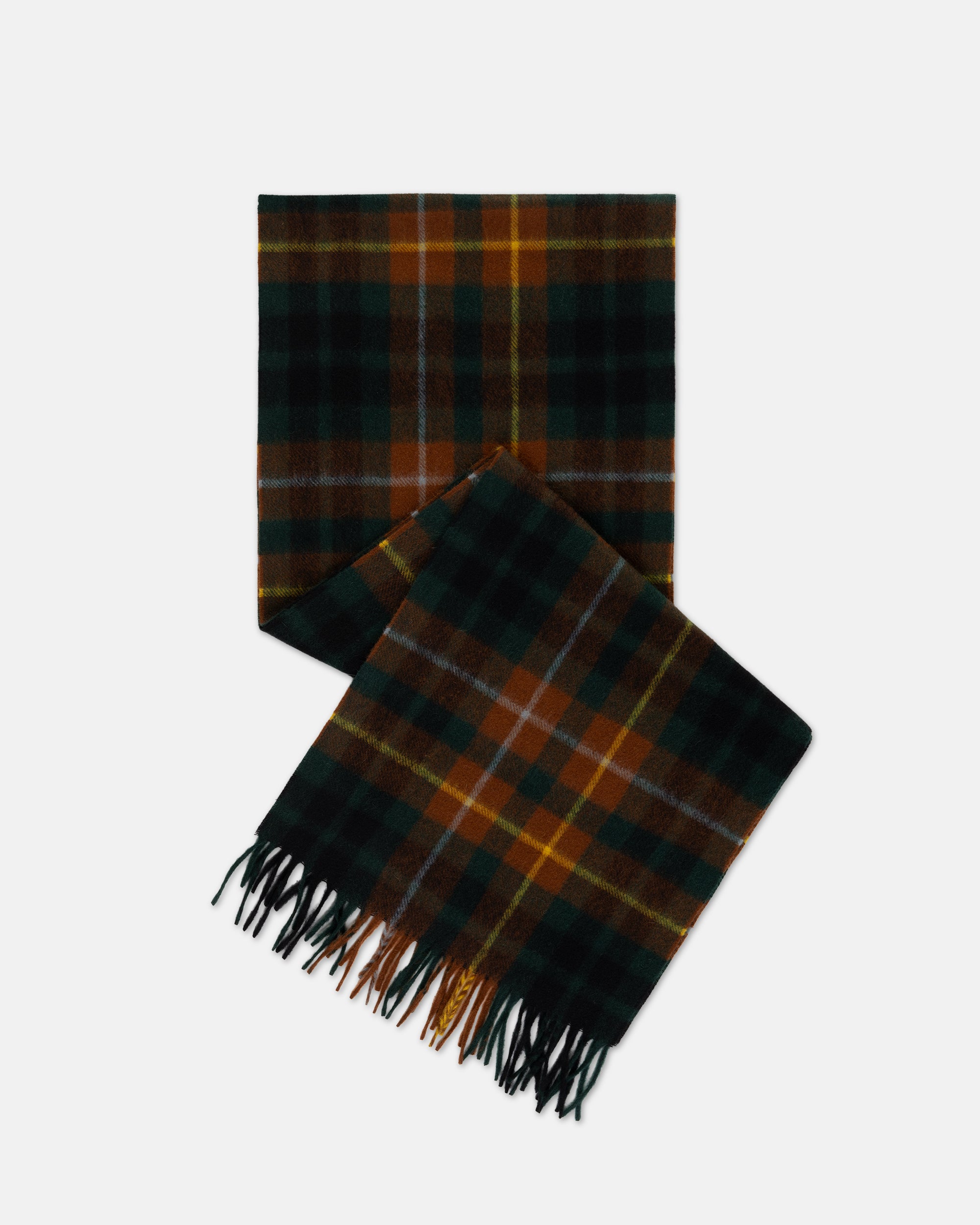 Made-in-England Buchanan Hunting Modern Tartan Cashmere Muffler