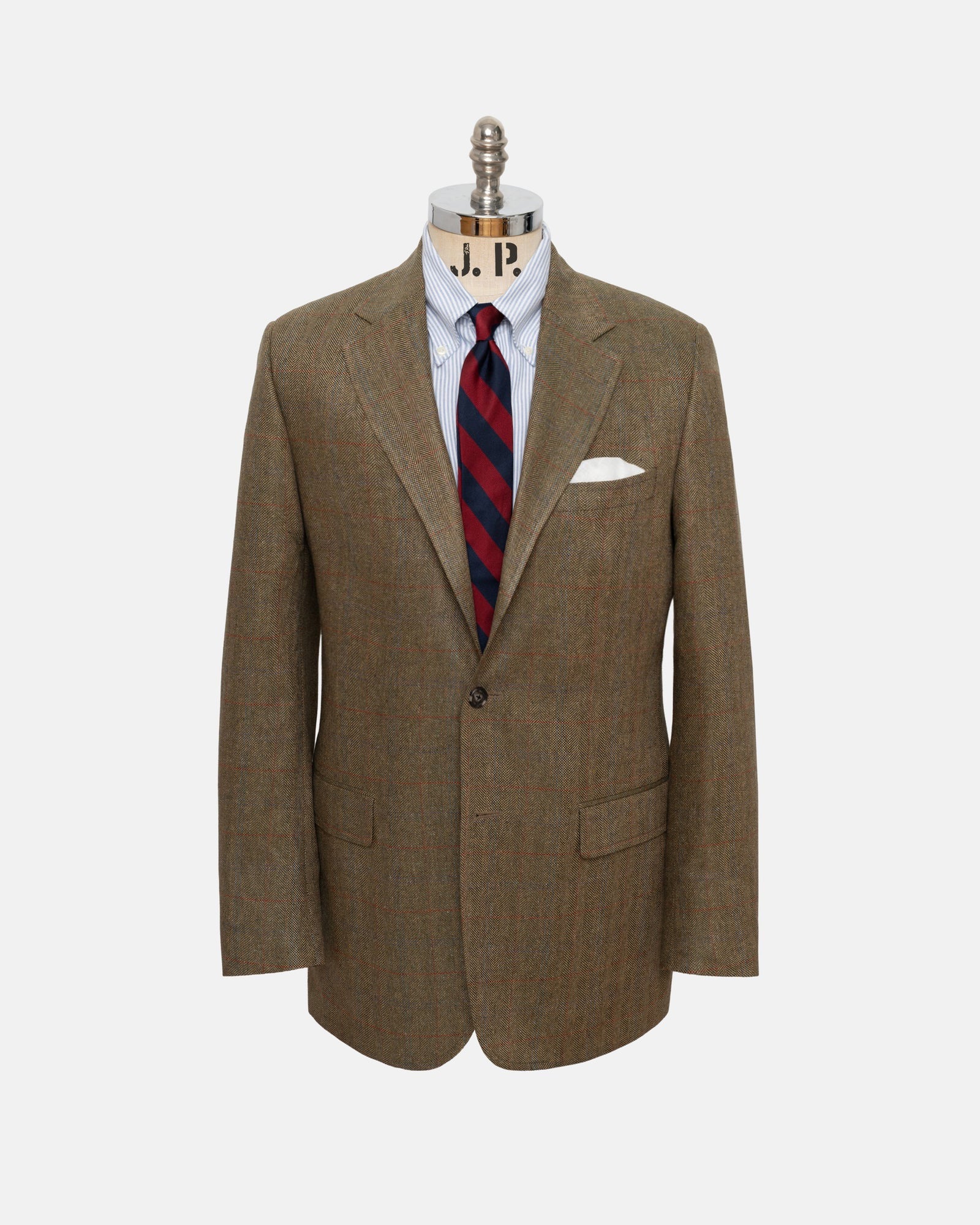 Made-in-Canada Olive Barleybone Silk Sport Coat