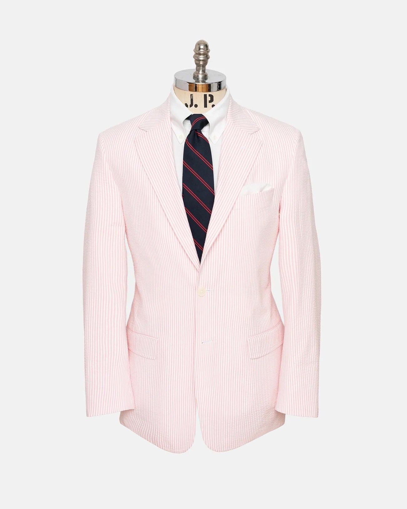 Made-in-Canada Pink Stripe Seersucker Sport Coat