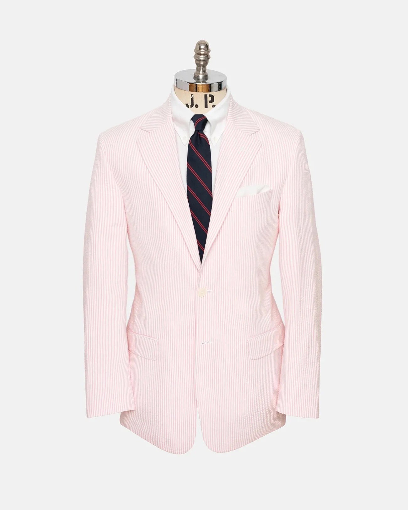 Made-in-Canada Pink Stripe Seersucker Sport Coat