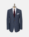 Made-in-USA Fox Brothers Char Blue Solid Suit