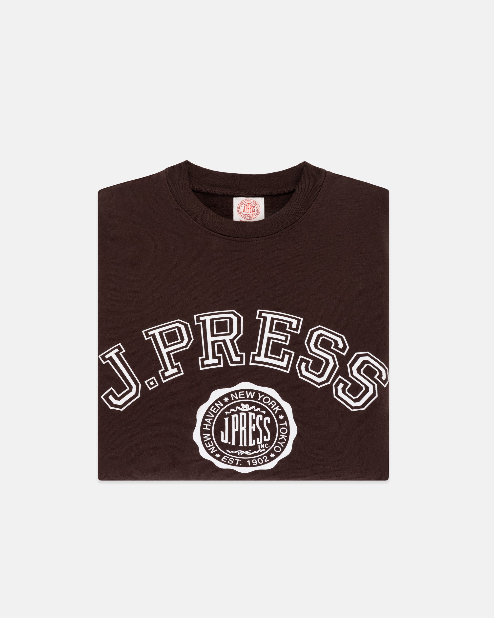 Made-in-USA Brown J. Press Varsity Seal Sweatshirt