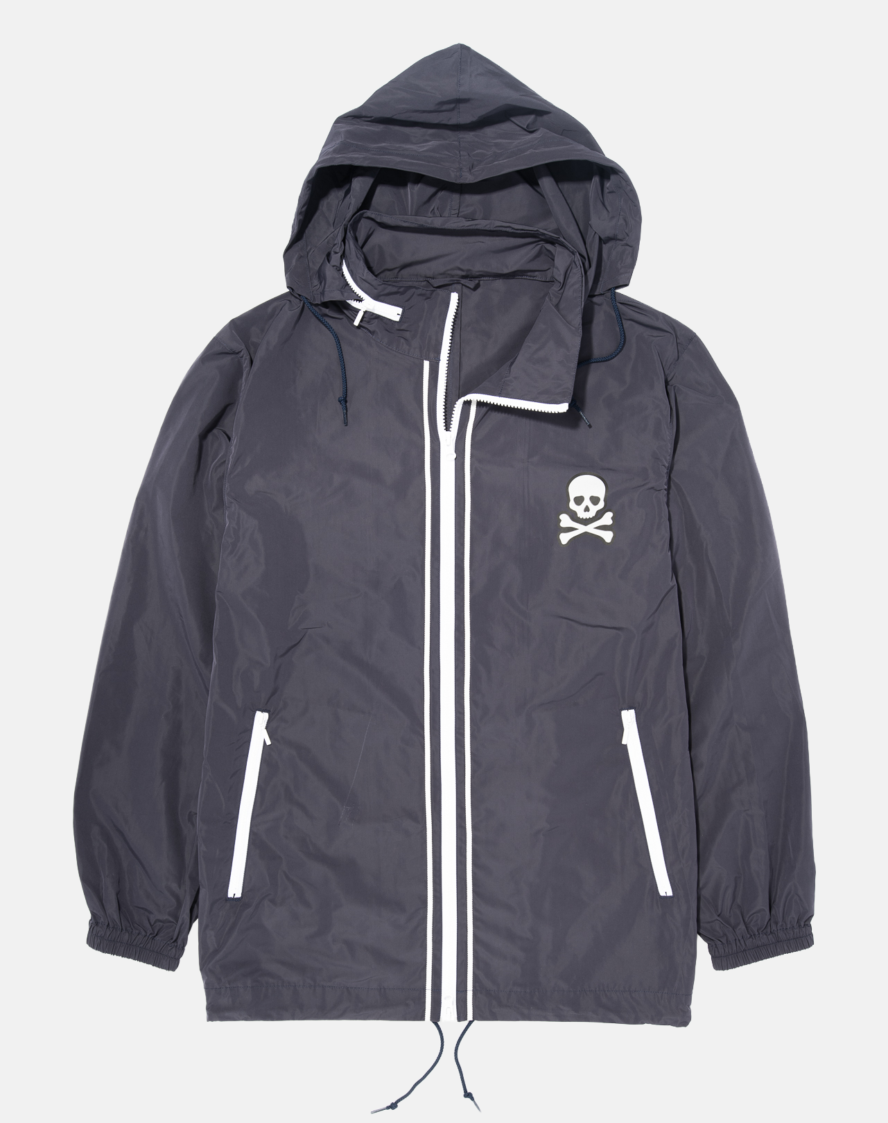SKULL AND CROSSBONES WINDBREAKER - NAVY