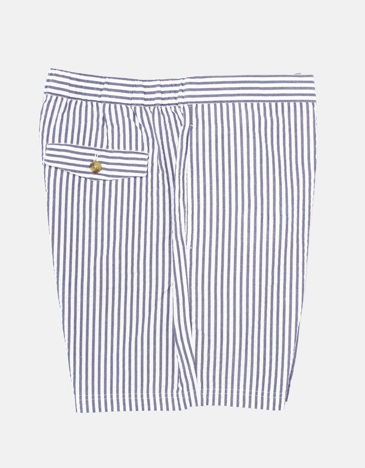 NAVY/WHITE STRIPE SWIM TRUNKS