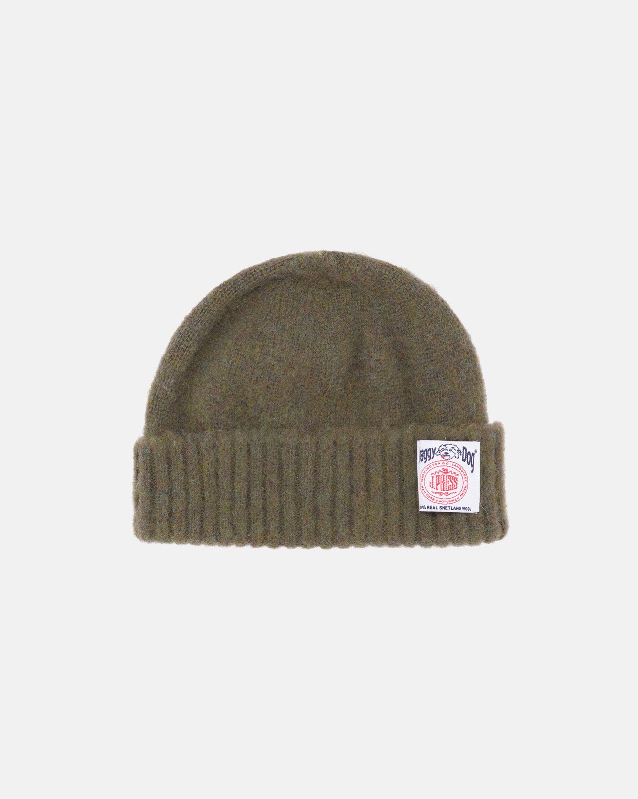Shaggy Dog Cuffed Hat - Olive | Men's Winter Hats - Shaggy Dog Hats