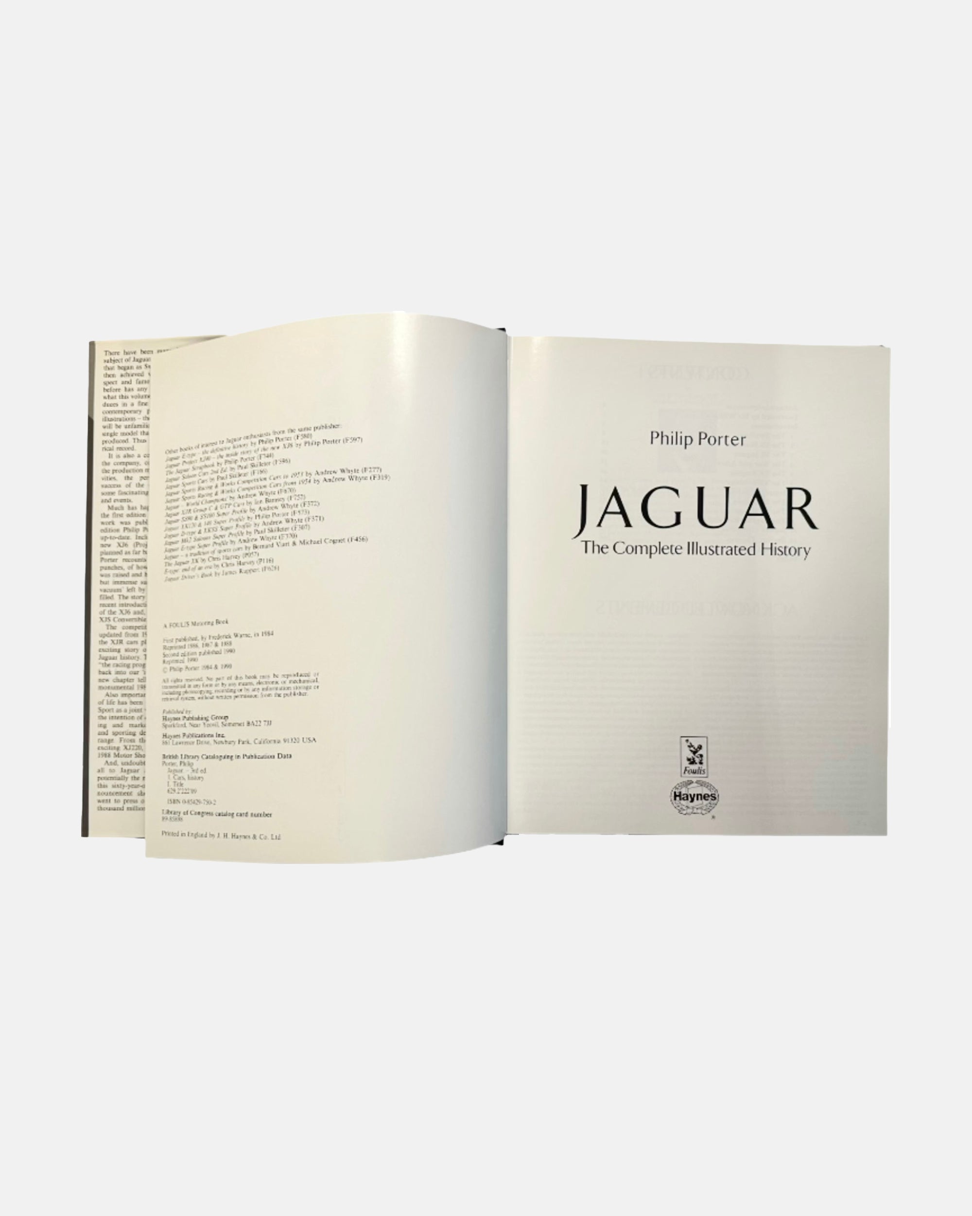 Jaguar The Complete Illustrated History by Philip Porter Book Hardcover 1984