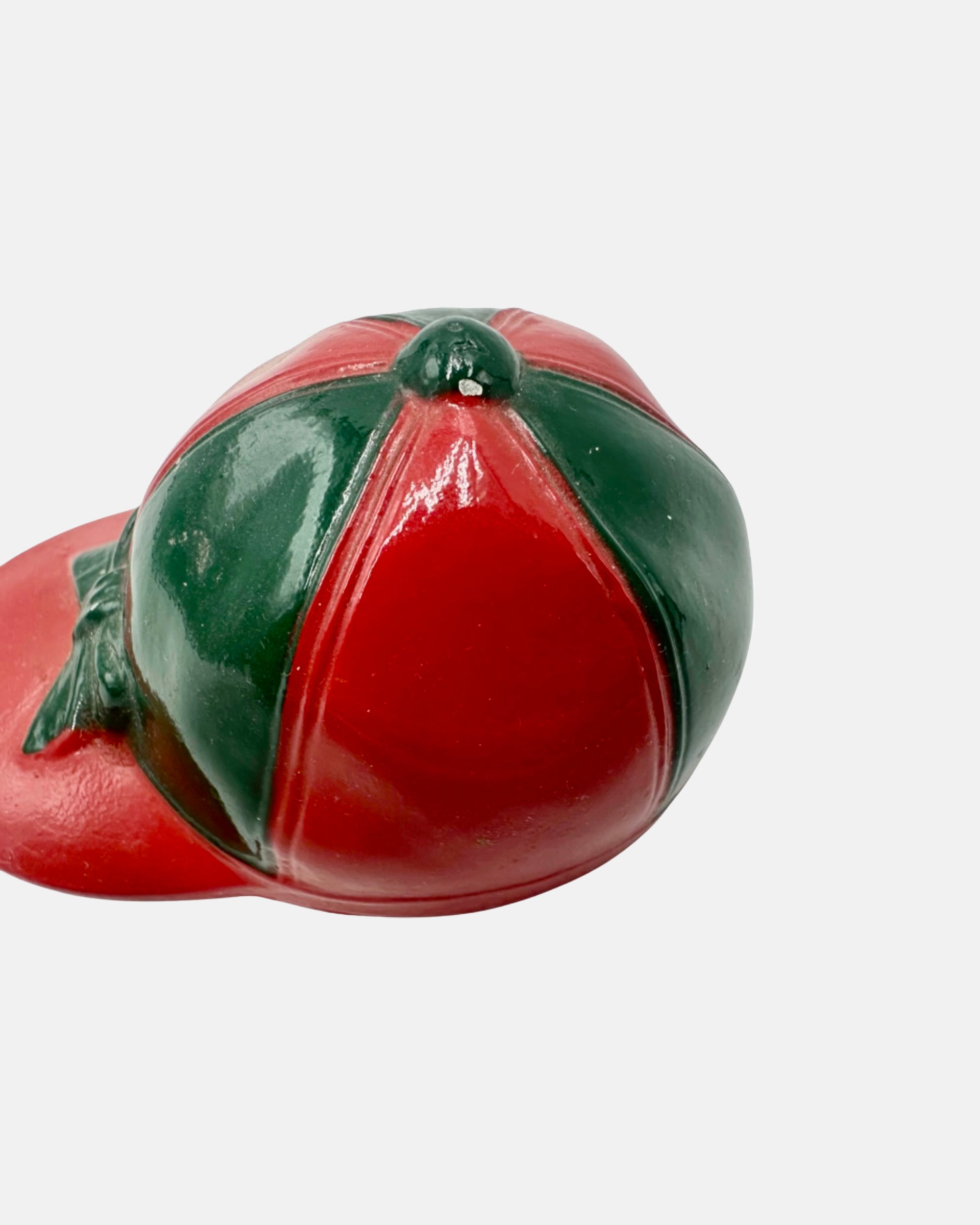 Vintage Equestrian Jockey Cap Bottle Opener Red & Green