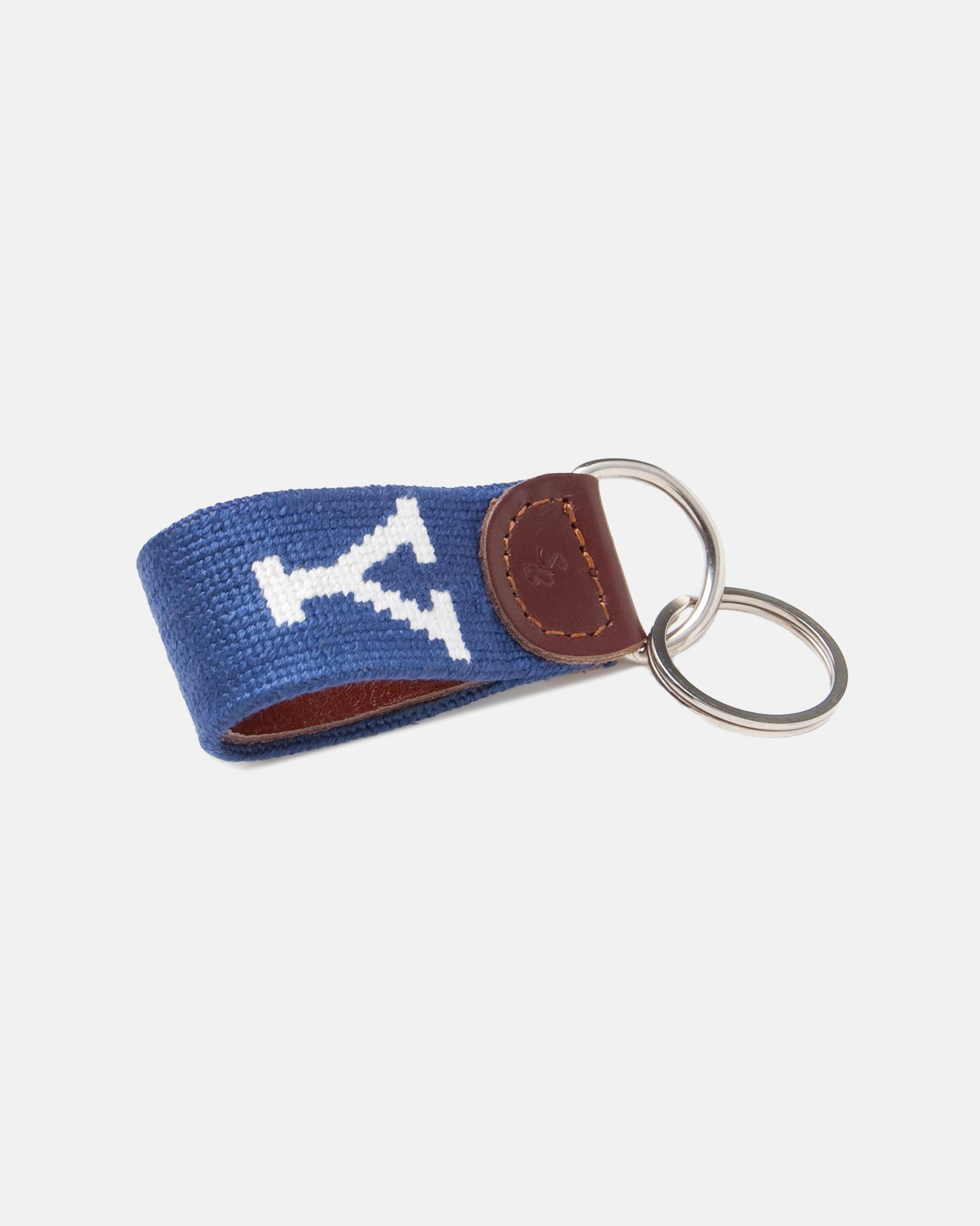 Yale Needlepoint Key Fob