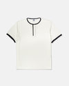 White Pique Henley