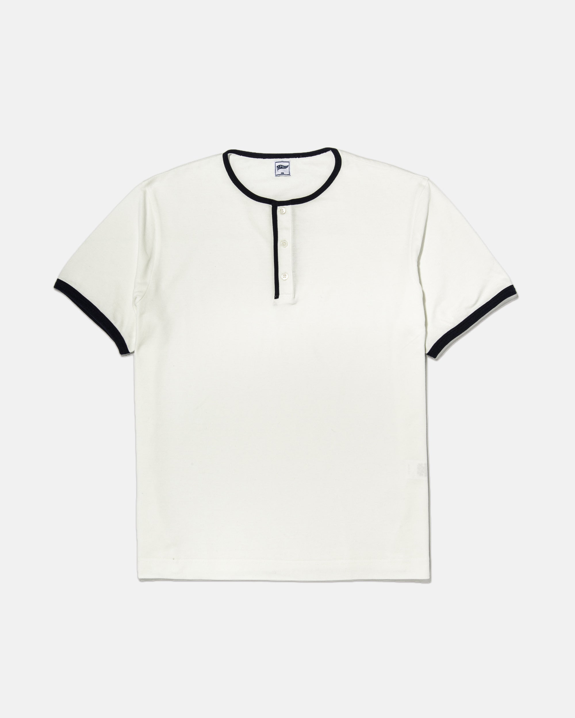 White Pique Henley