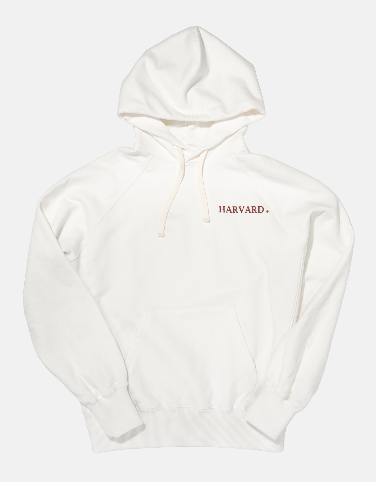Harvard White Spellout Hoodie