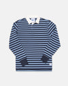 BLUE/NAVY STRIPE RUGBY SHIRT