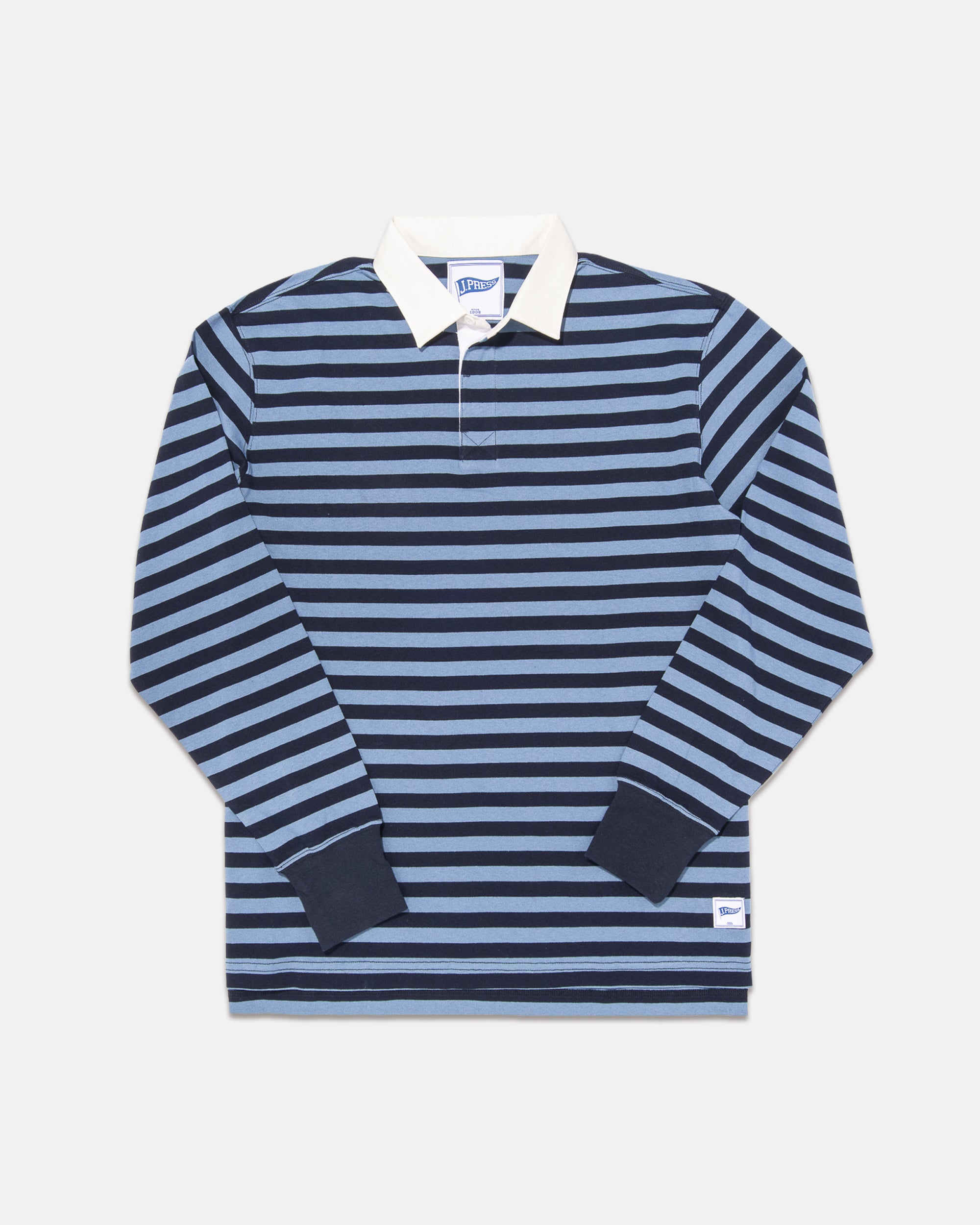 BLUE/NAVY STRIPE RUGBY SHIRT