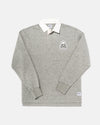 SKULL AND CROSSBONES RUGBY SHIRT - GREY