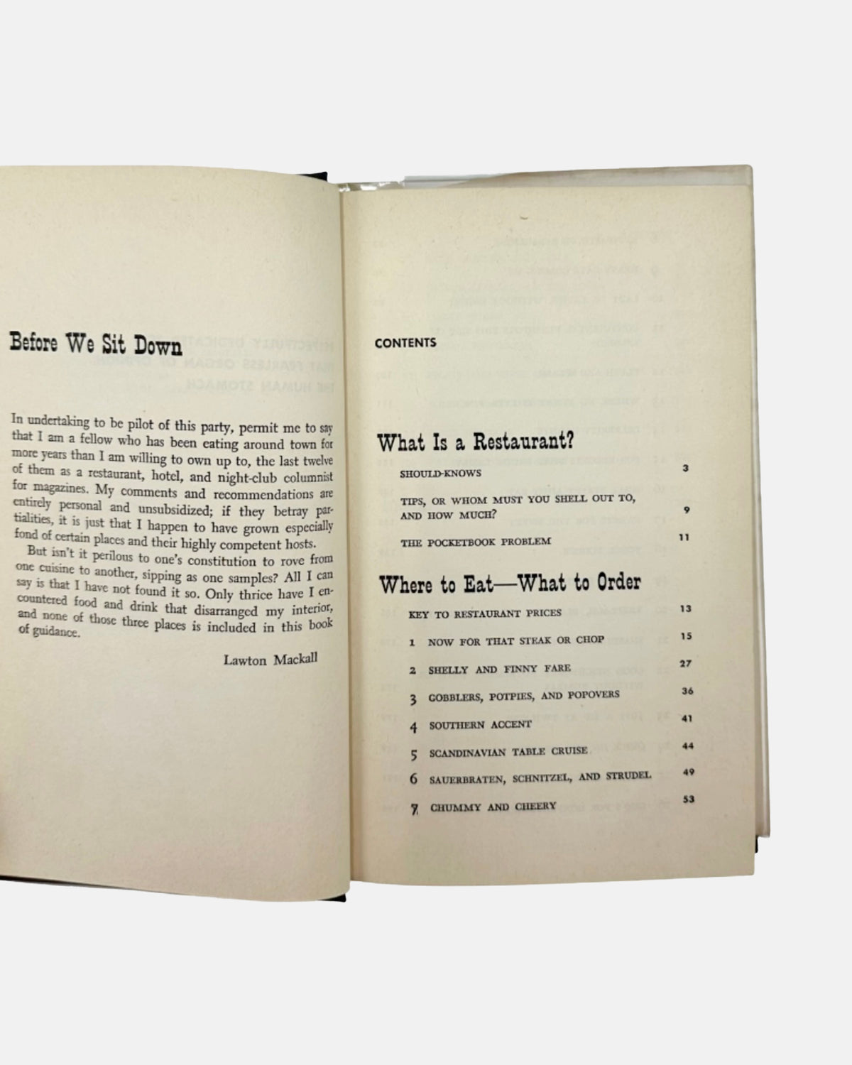 Knife and Fork in New York Where to Eat What to Order by Lawton Mackall 1949
