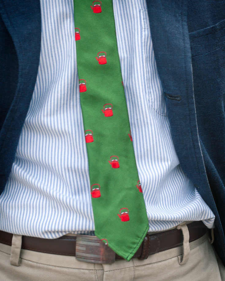 Made-in-Japan Ozu Kettle Club Tie