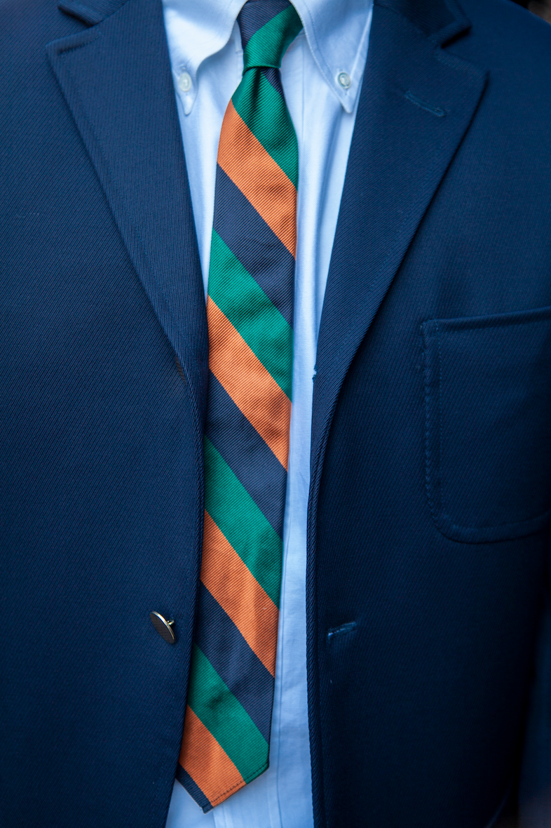 Made-in-Japan Kabuki Curtain Stripe Tie