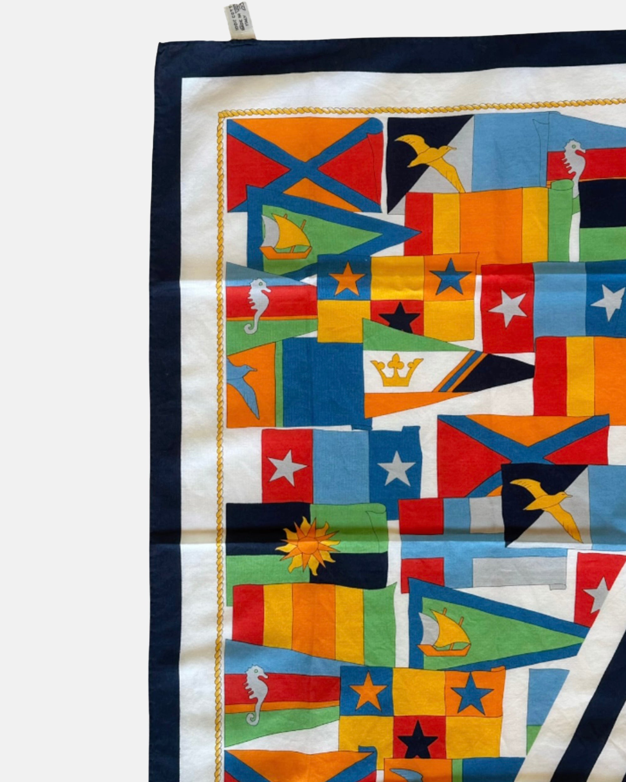 Vintage Mark Cross America's Cup 1992 Cotton Scarf