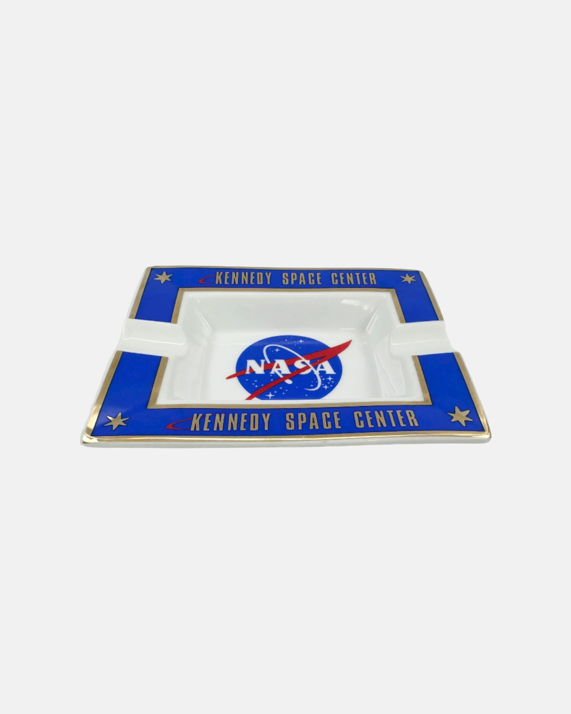 Vintage NASA Kennedy Space Center Porcelain Ashtray