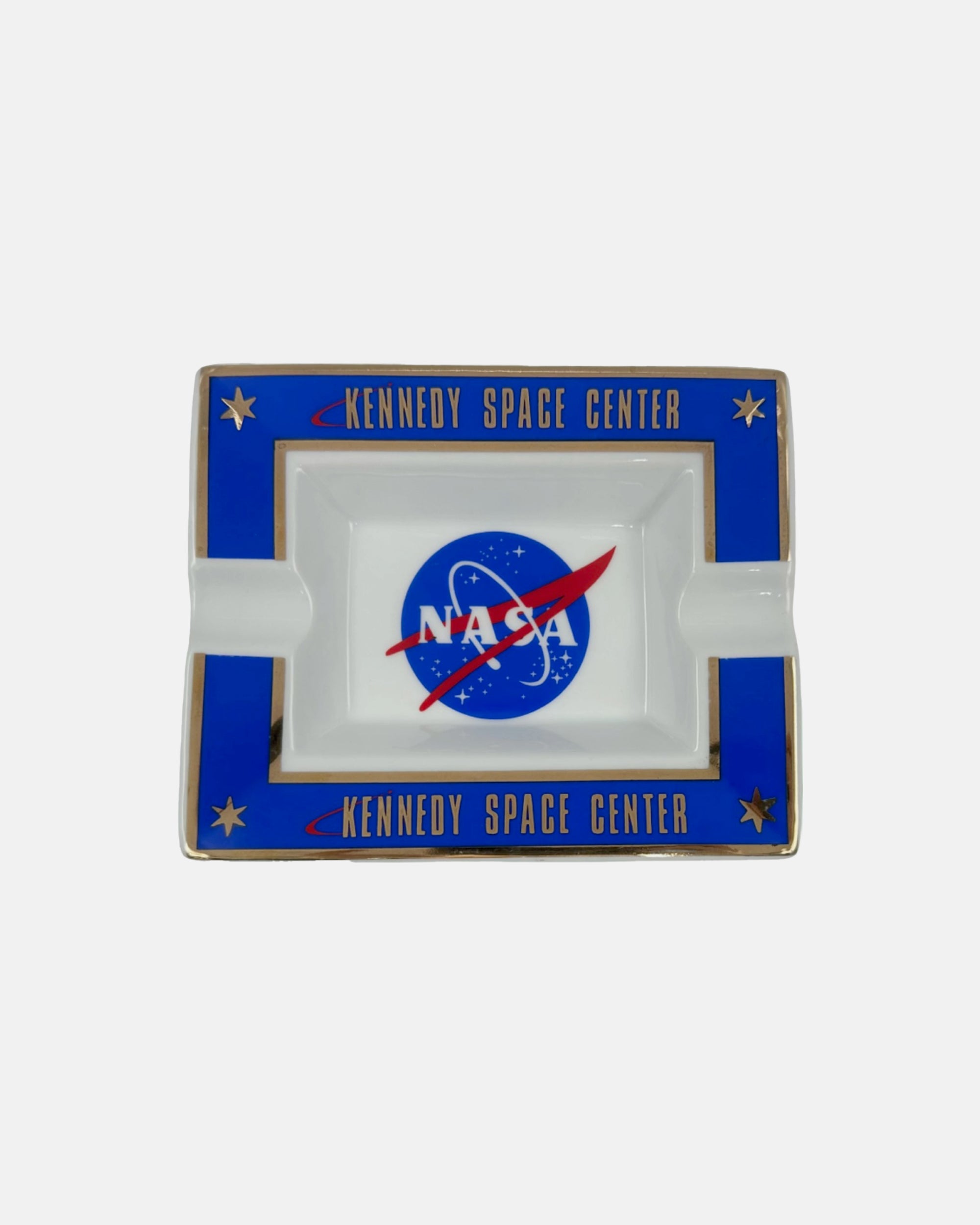 Vintage NASA Kennedy Space Center Porcelain Ashtray