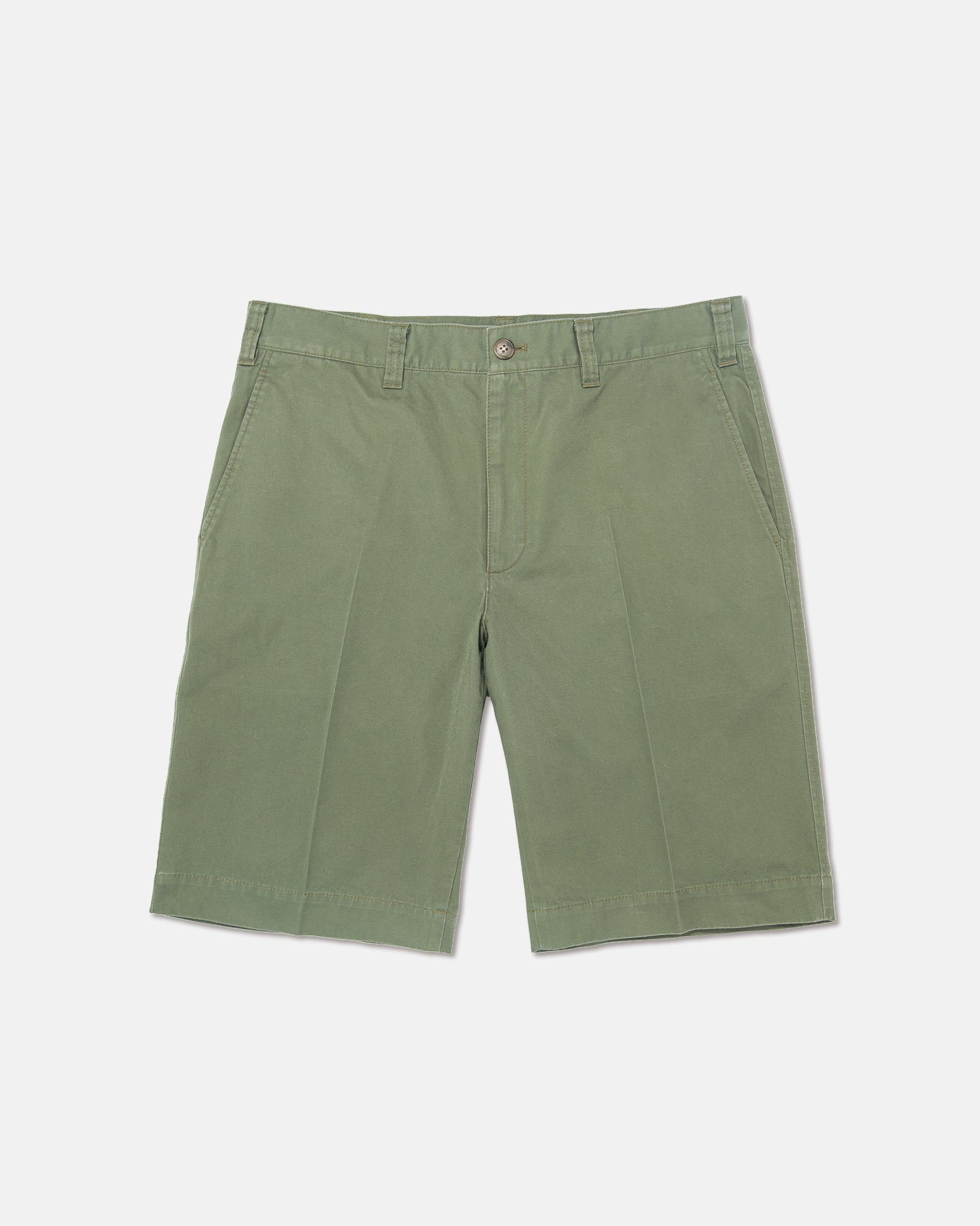 COTTON CHINO SHORTS - OLIVE