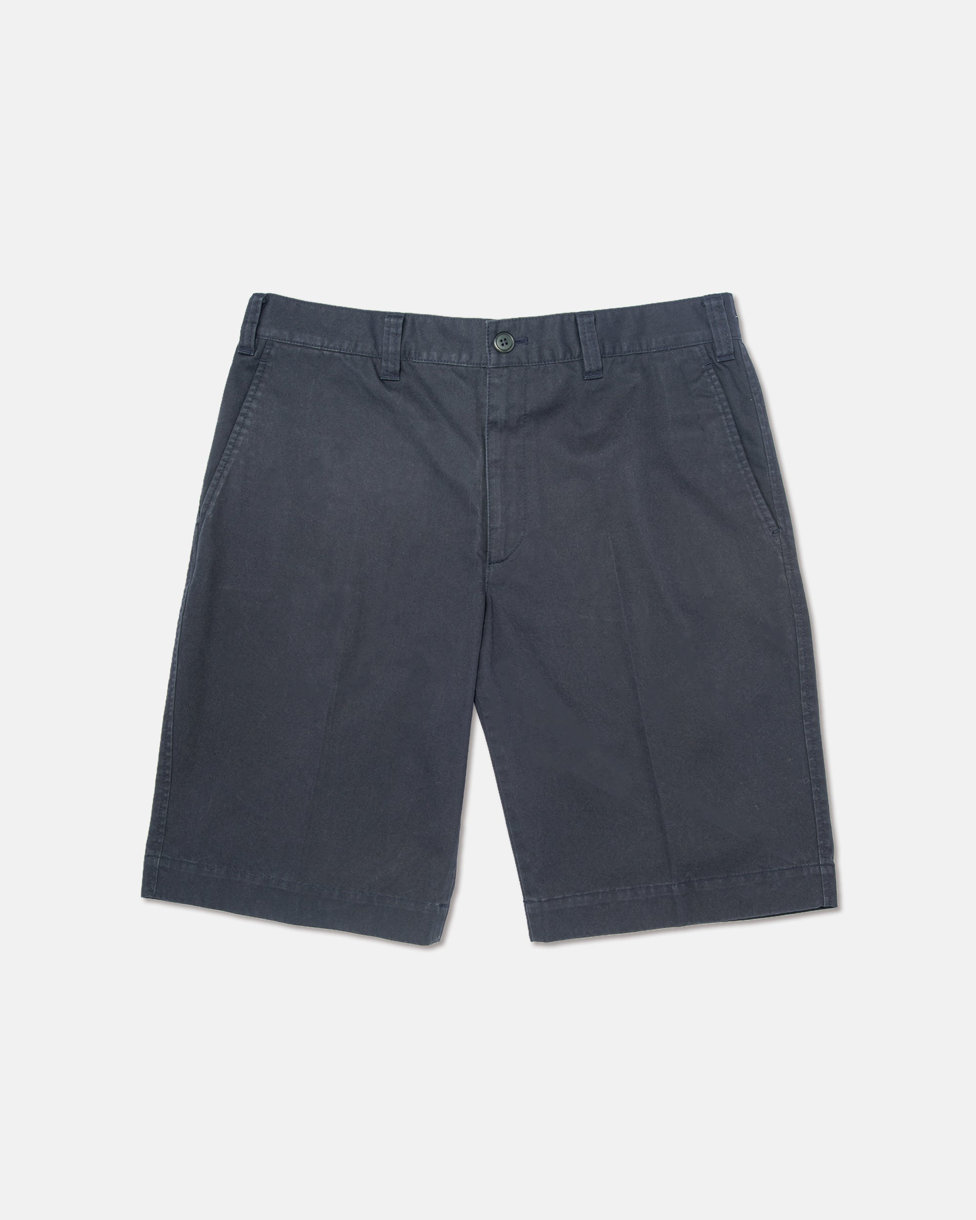COTTON CHINO SHORTS - NAVY