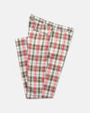 Green & Red Madras Trouser - Trim Fit