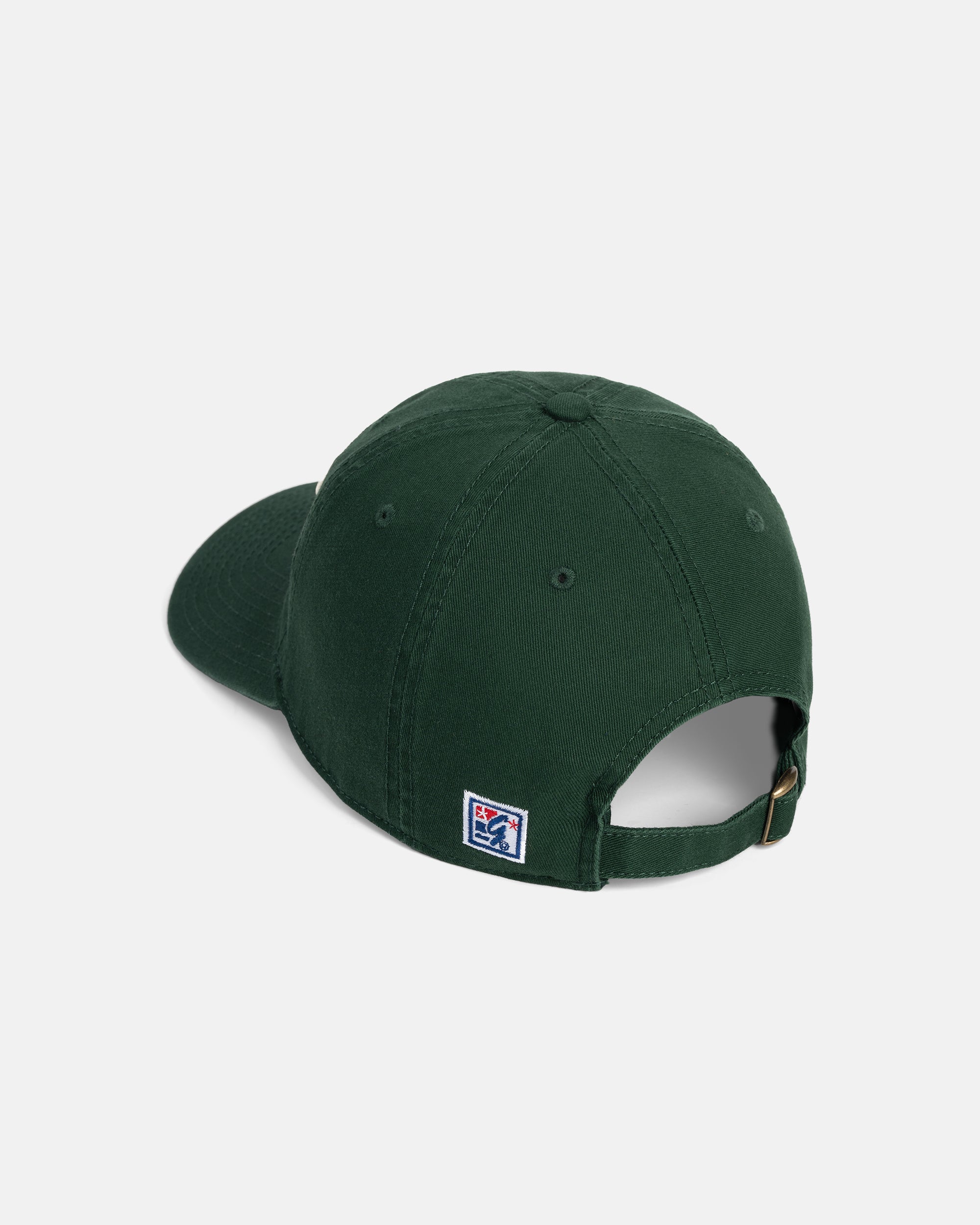 J. PRESS Green Three-Bar Dad Hat