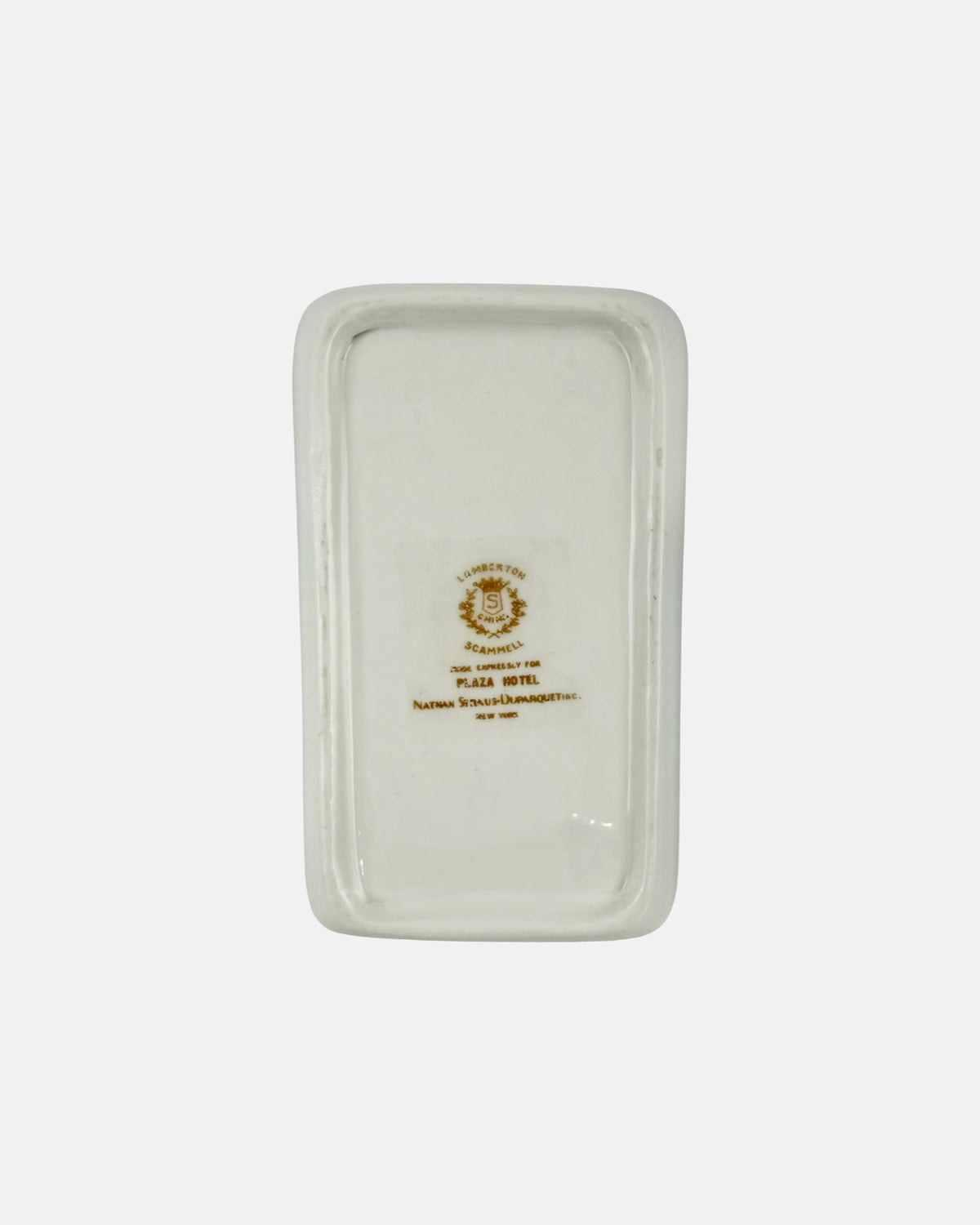 Vintage The Plaza Hotel NYC Ceramic Ashtray Matchbook