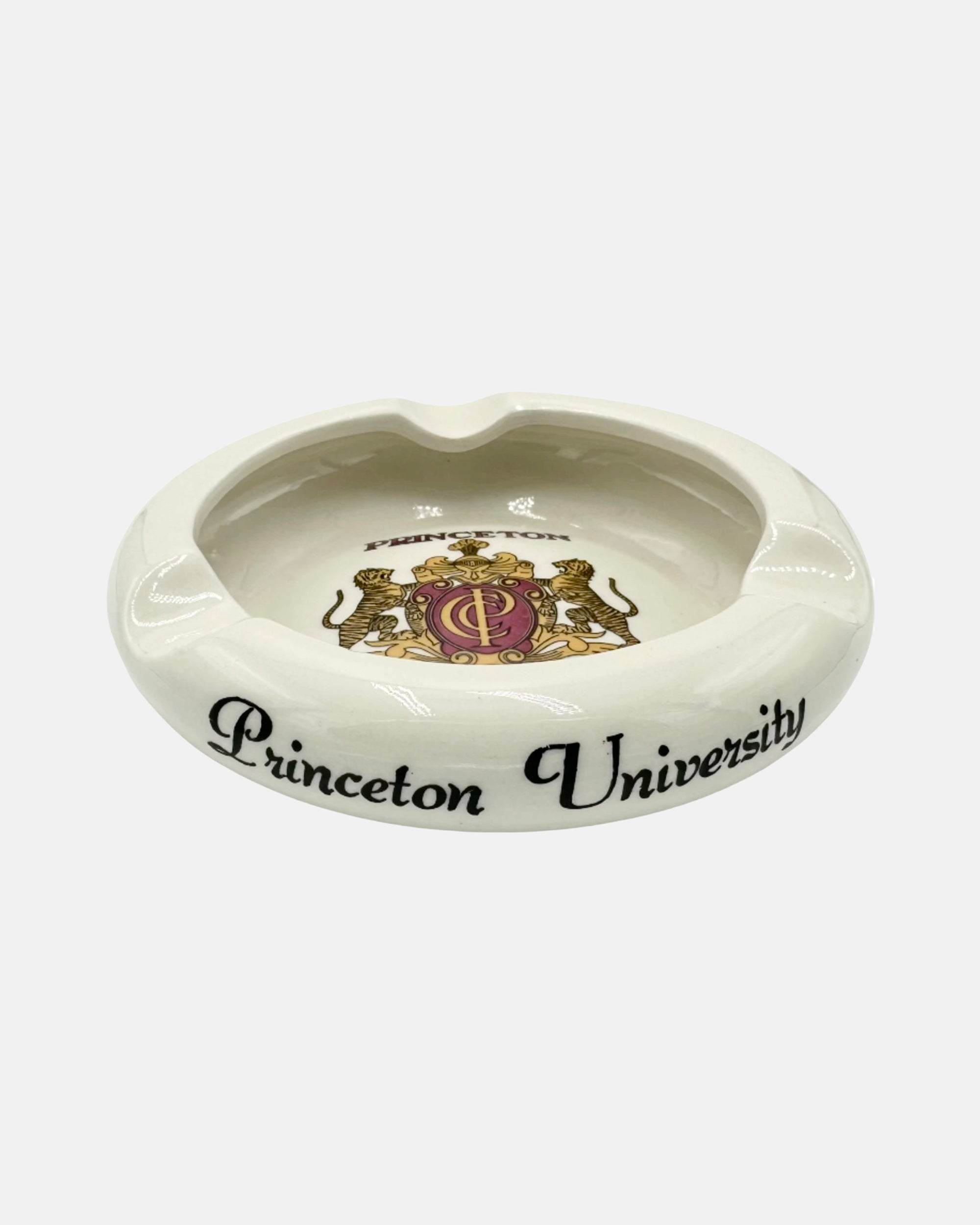Vintage Princeton University Charter Club Ceramic Ashtray Catchall Dish