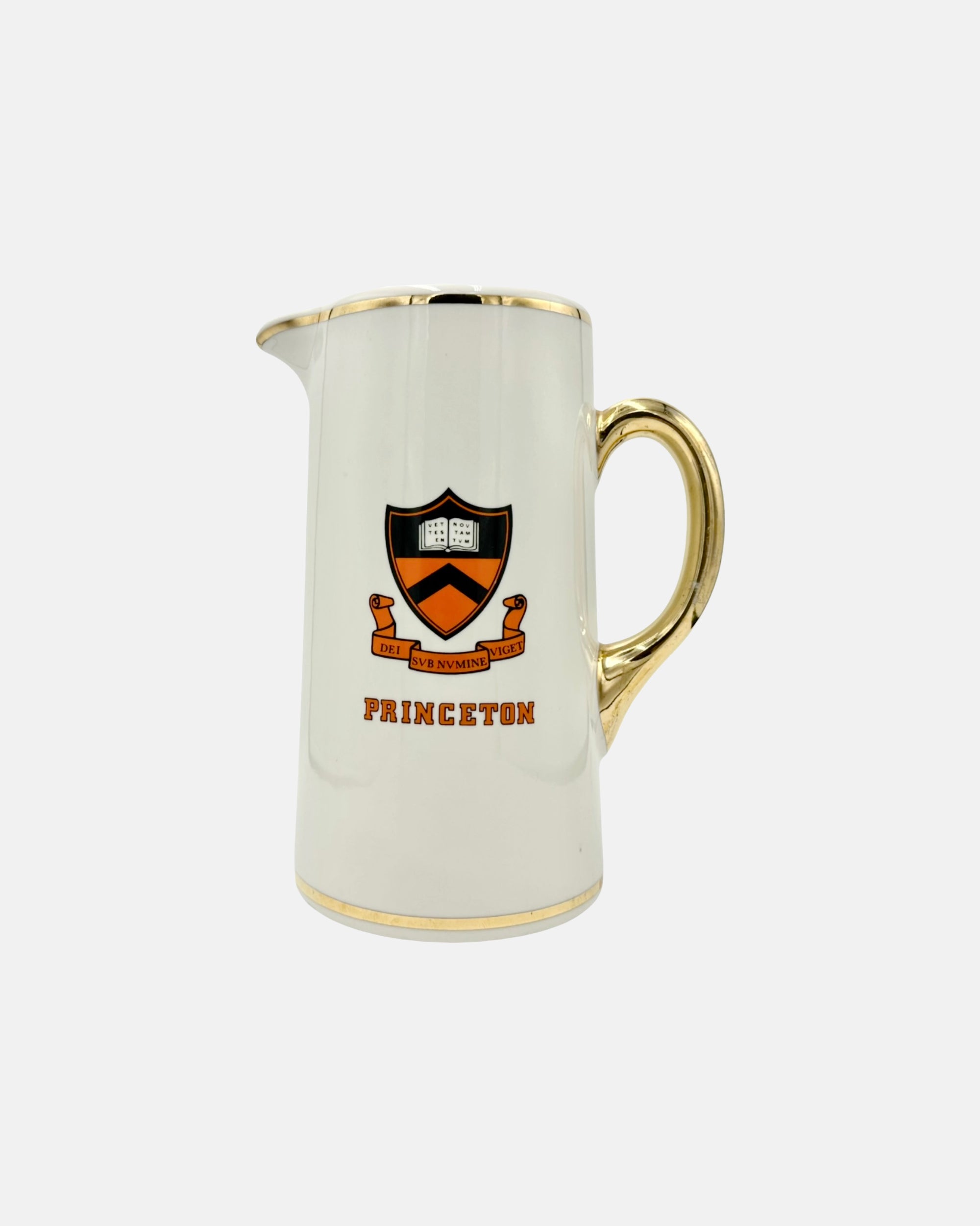 Vintage Princeton University Ceramic Pitcher 10"H