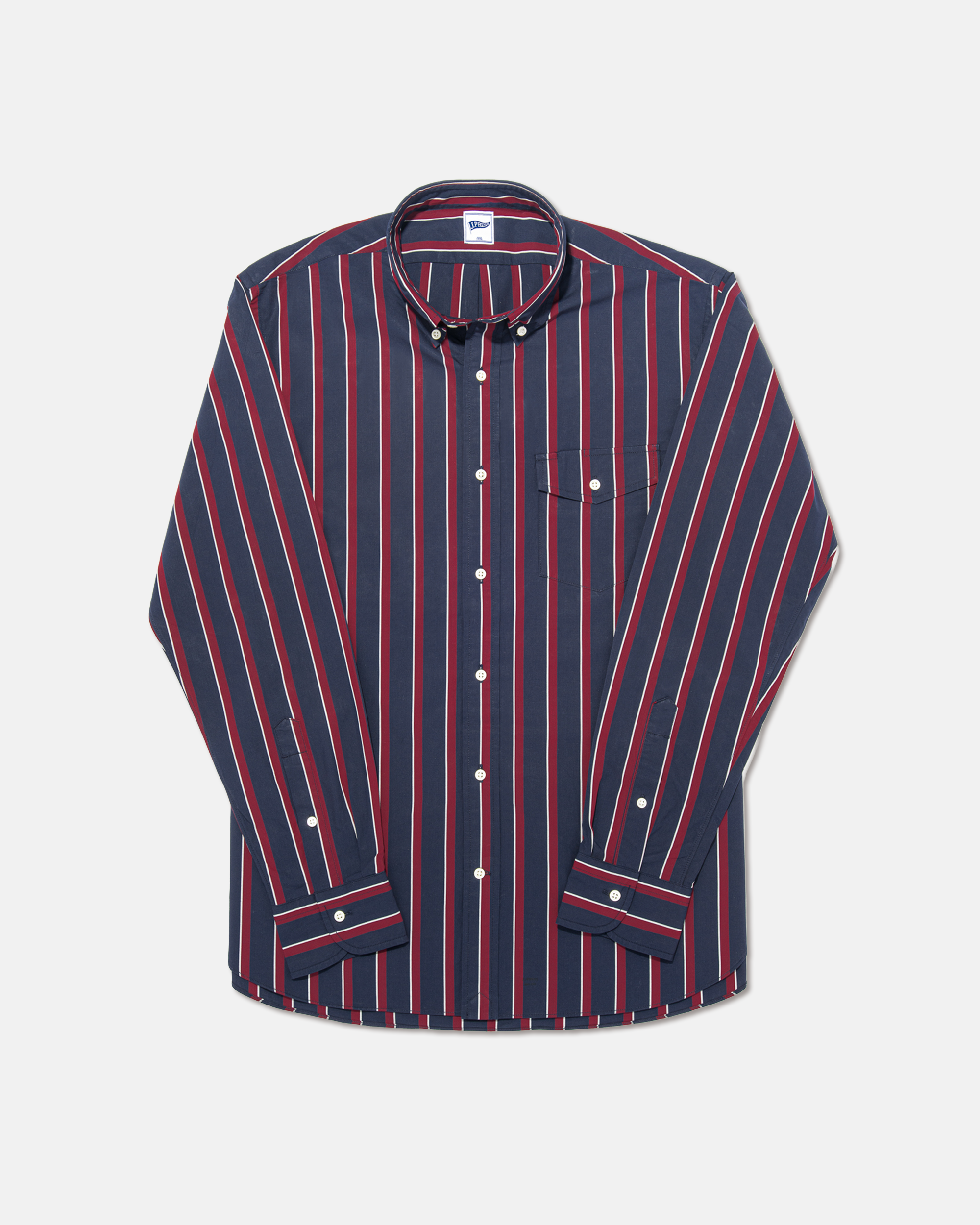BURGUNDY/NAVY REGIMENTAL SHIRT