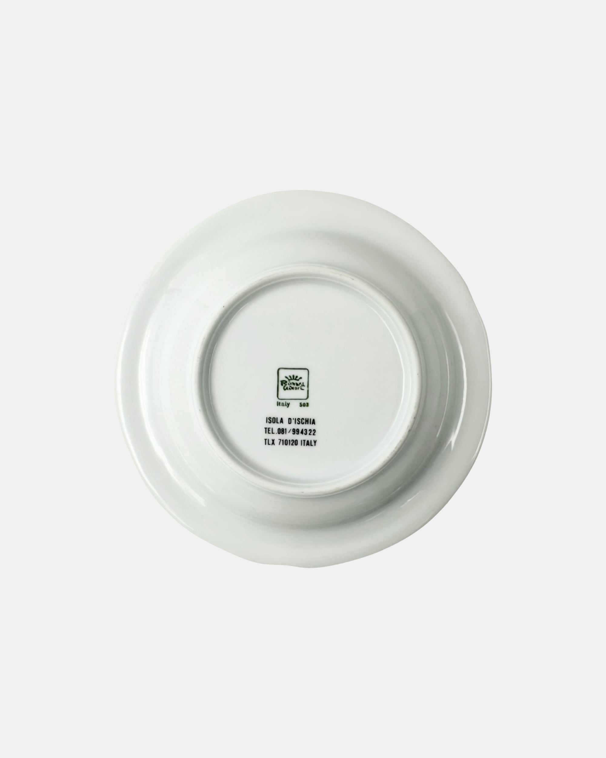 Vintage Regina Isabella Hotel Ischia Porcelain Ashtray Lacco Ameno, Italy