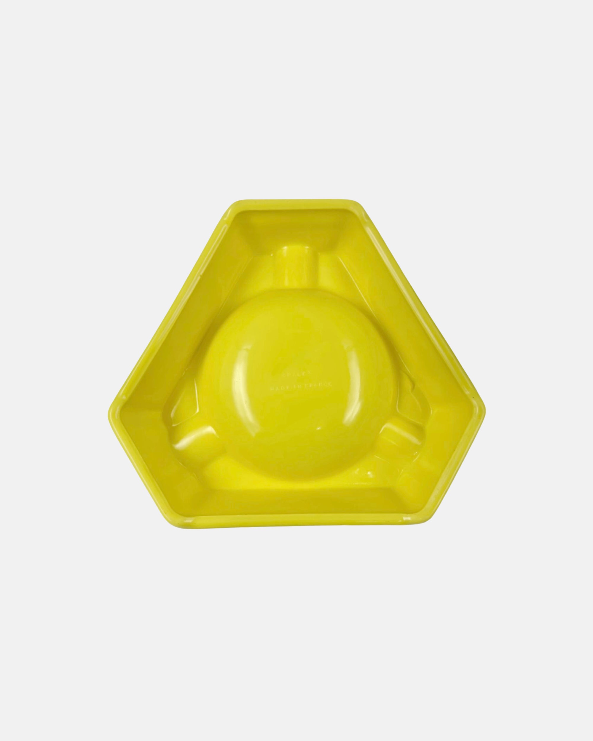 Vintage Ricard Liqueur Yellow Ceramic Ashtray