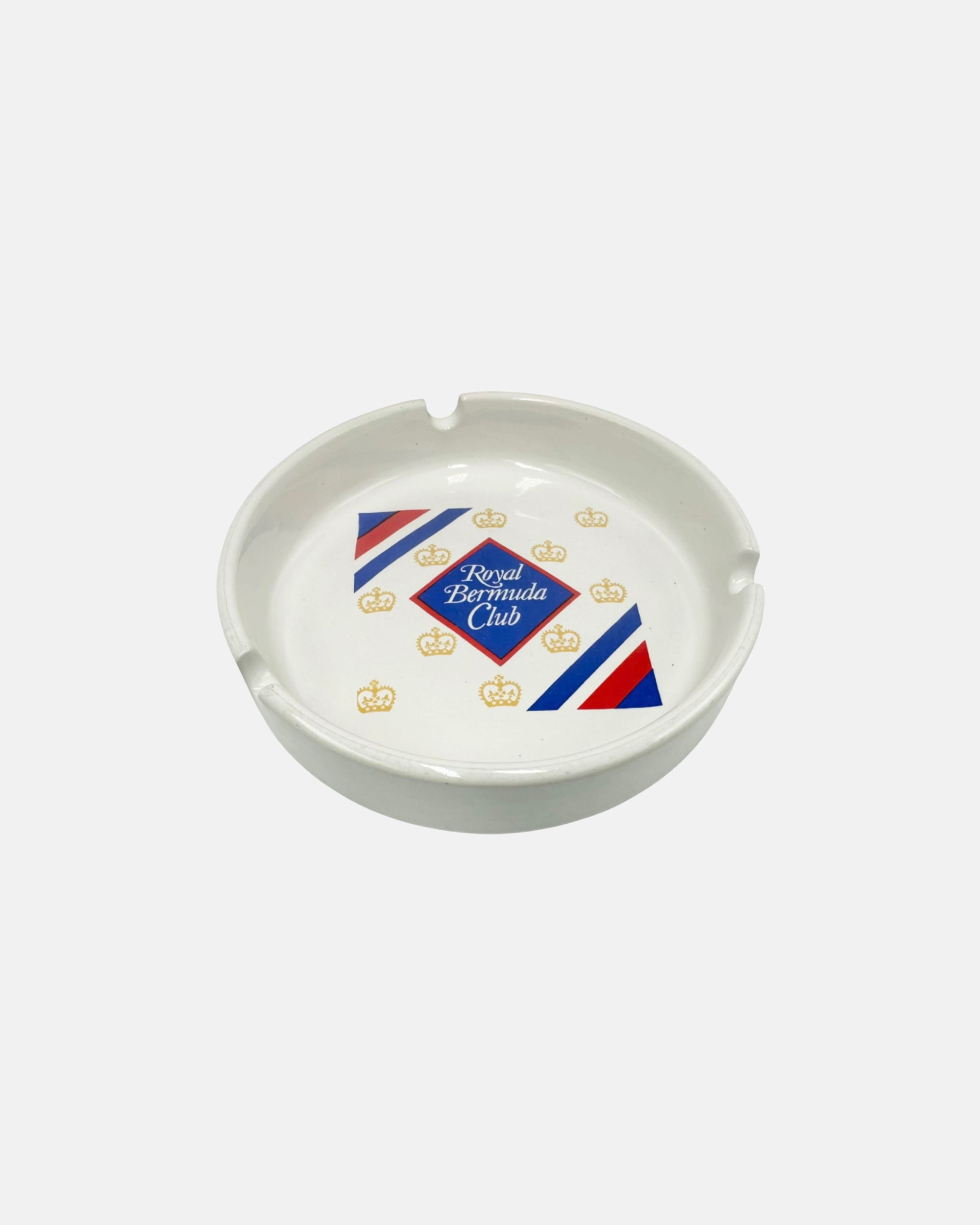 Vintage Royal Bermuda Yacht Club White Porcelain Ashtray