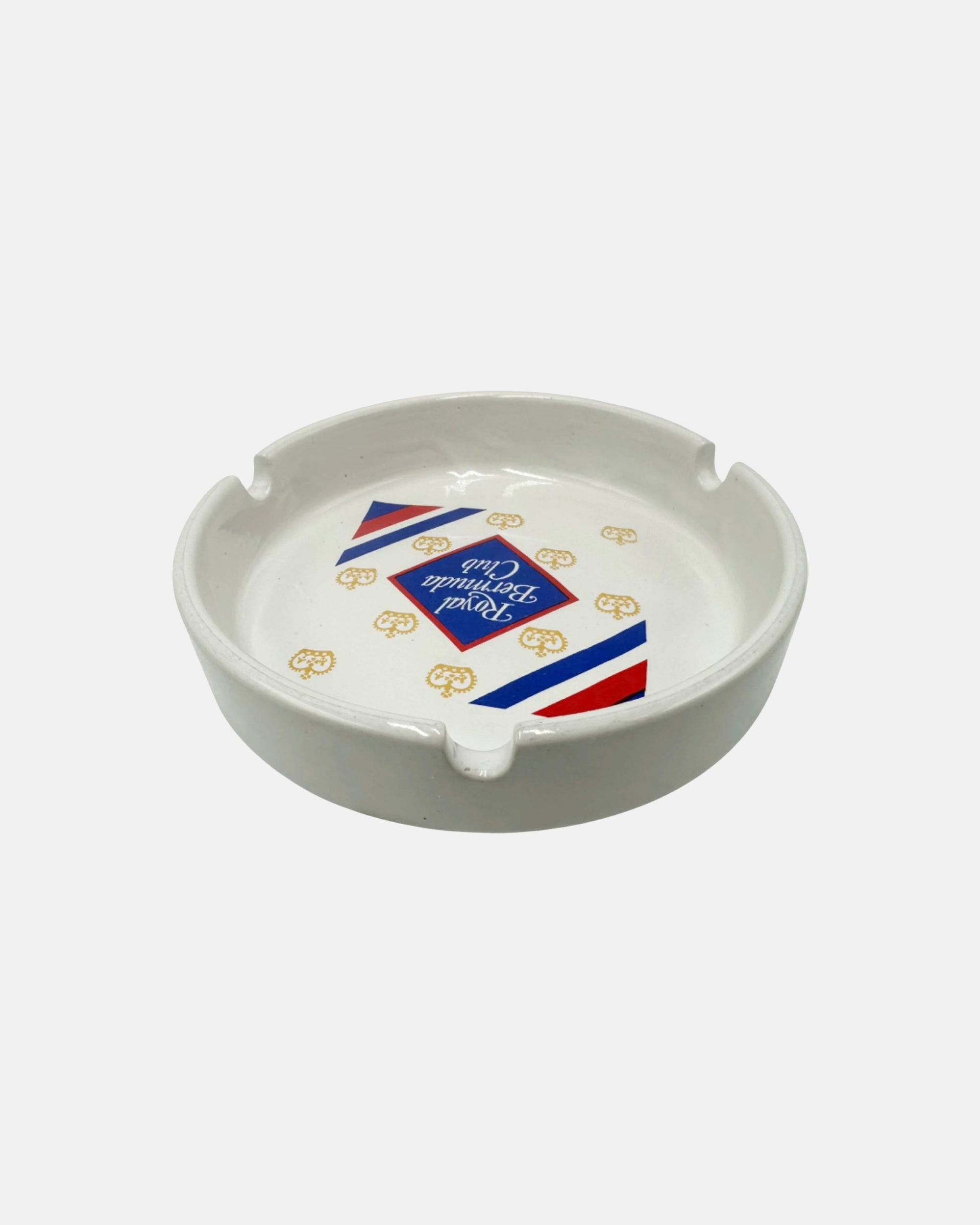 Vintage Royal Bermuda Yacht Club White Porcelain Ashtray