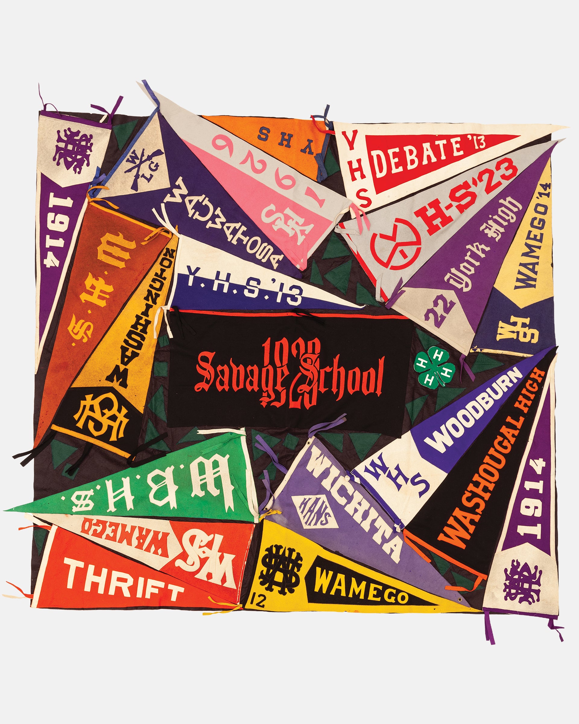Vintage Pennant Quilt - Schools #21