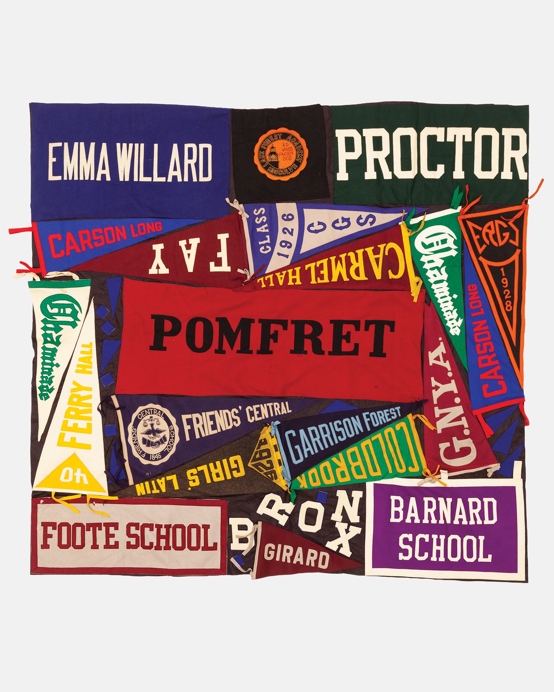 Vintage Pennant Quilt - Schools #27