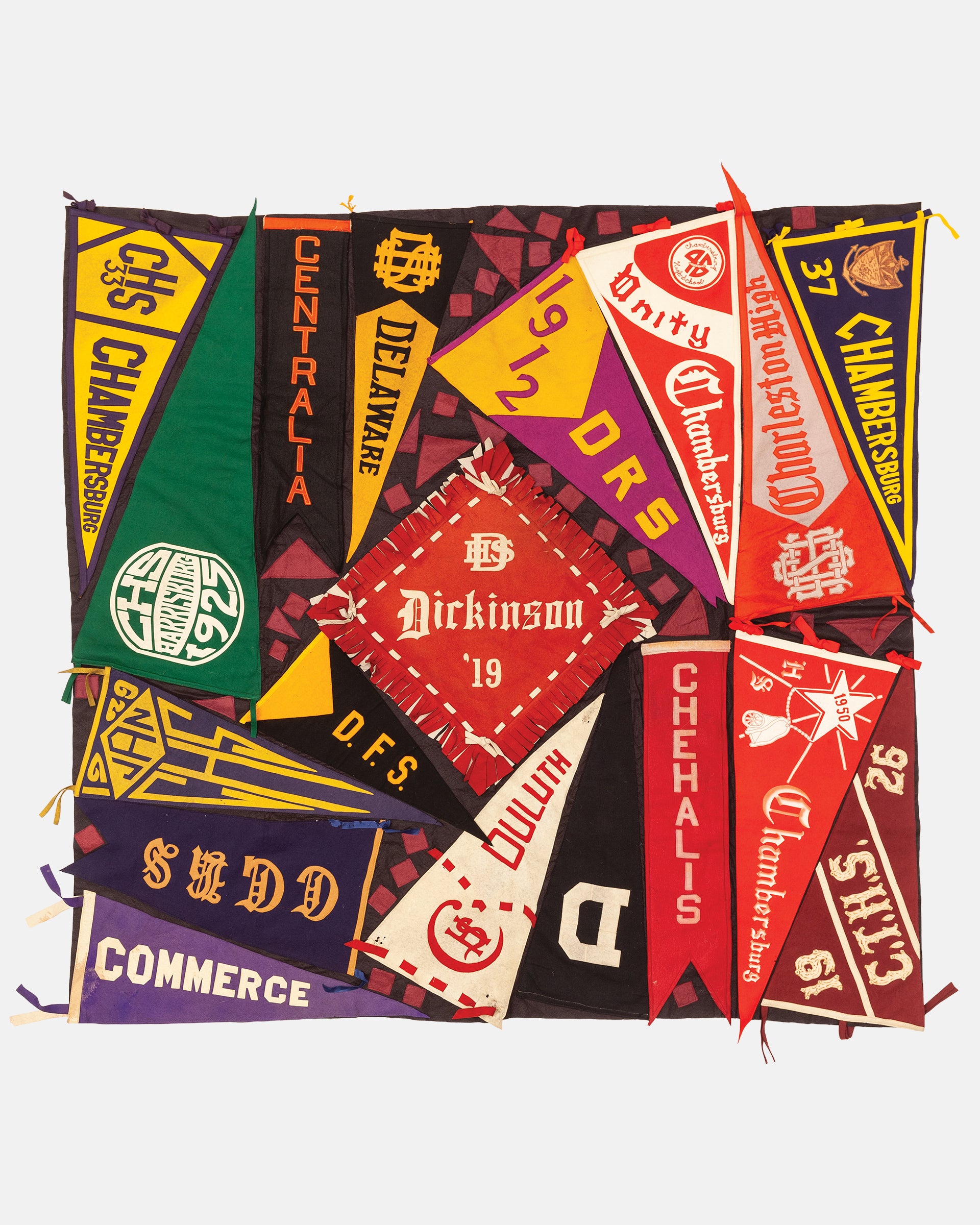 Vintage Pennant Quilt - Schools #6