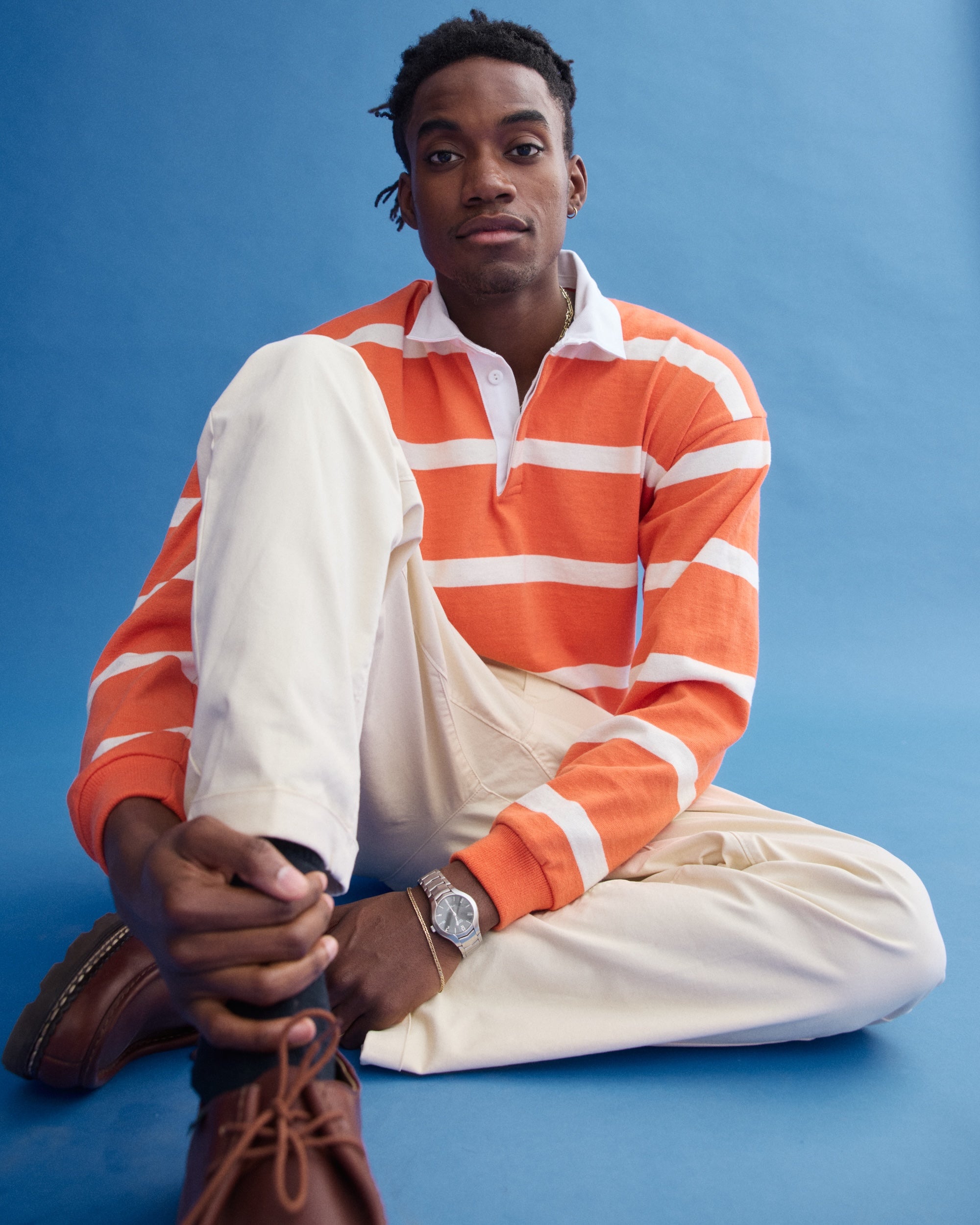 Oatmilk Pleated Chino