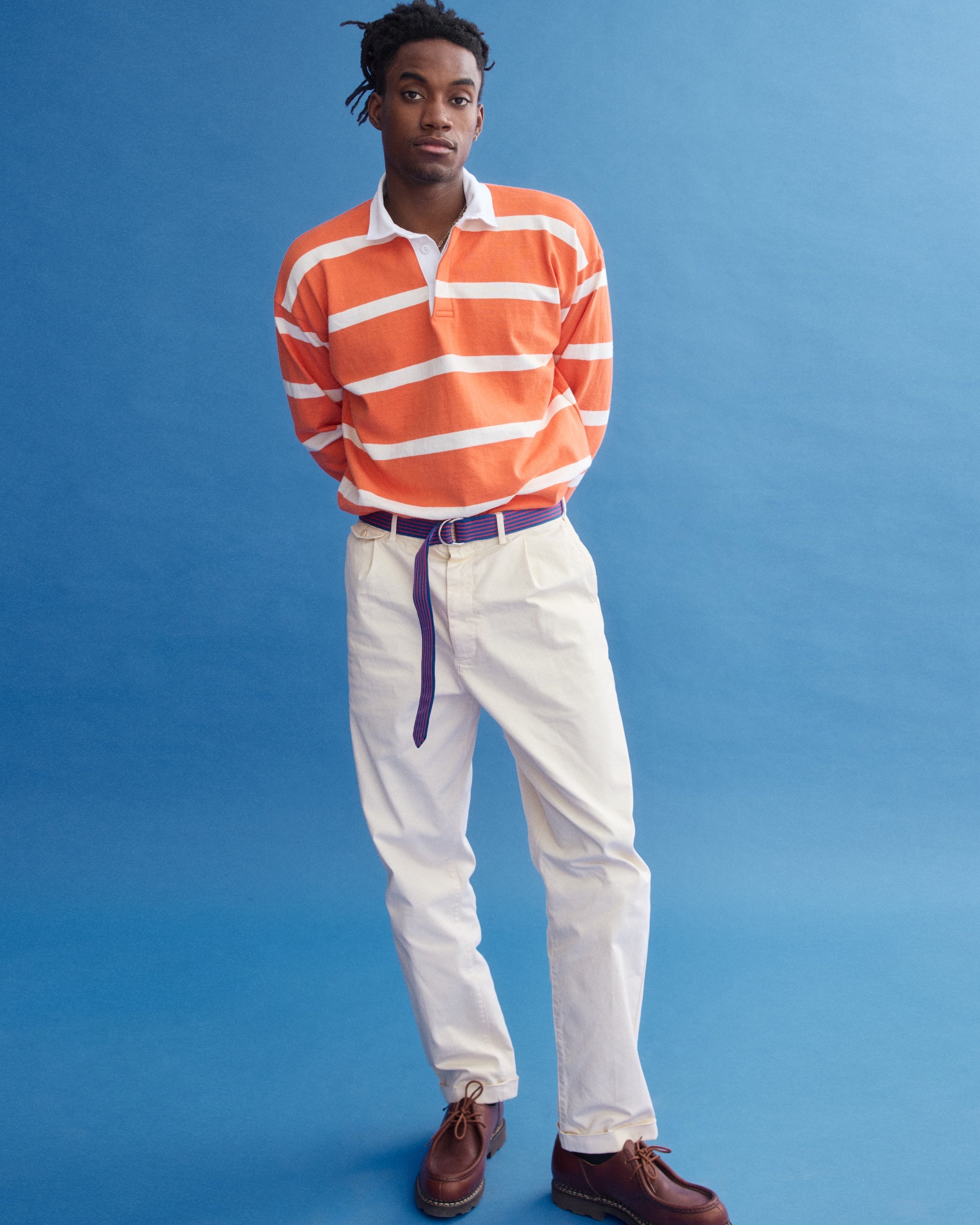 Oatmilk Pleated Chino