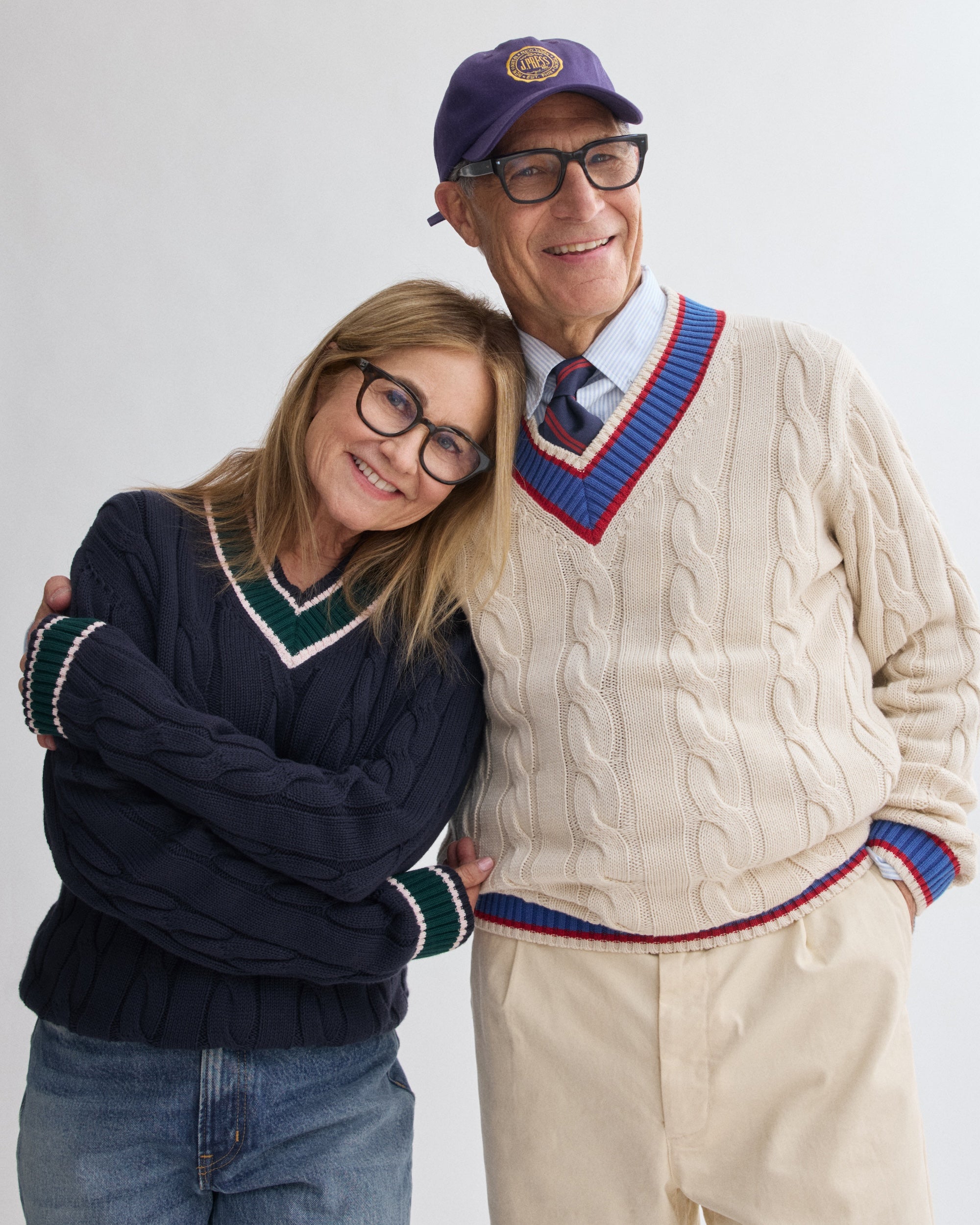 J. Press x Alex Mill Ivory Cotton Cricket Sweater | J. Press