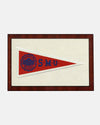 Southern Methodist University Framed Vintage Pennant