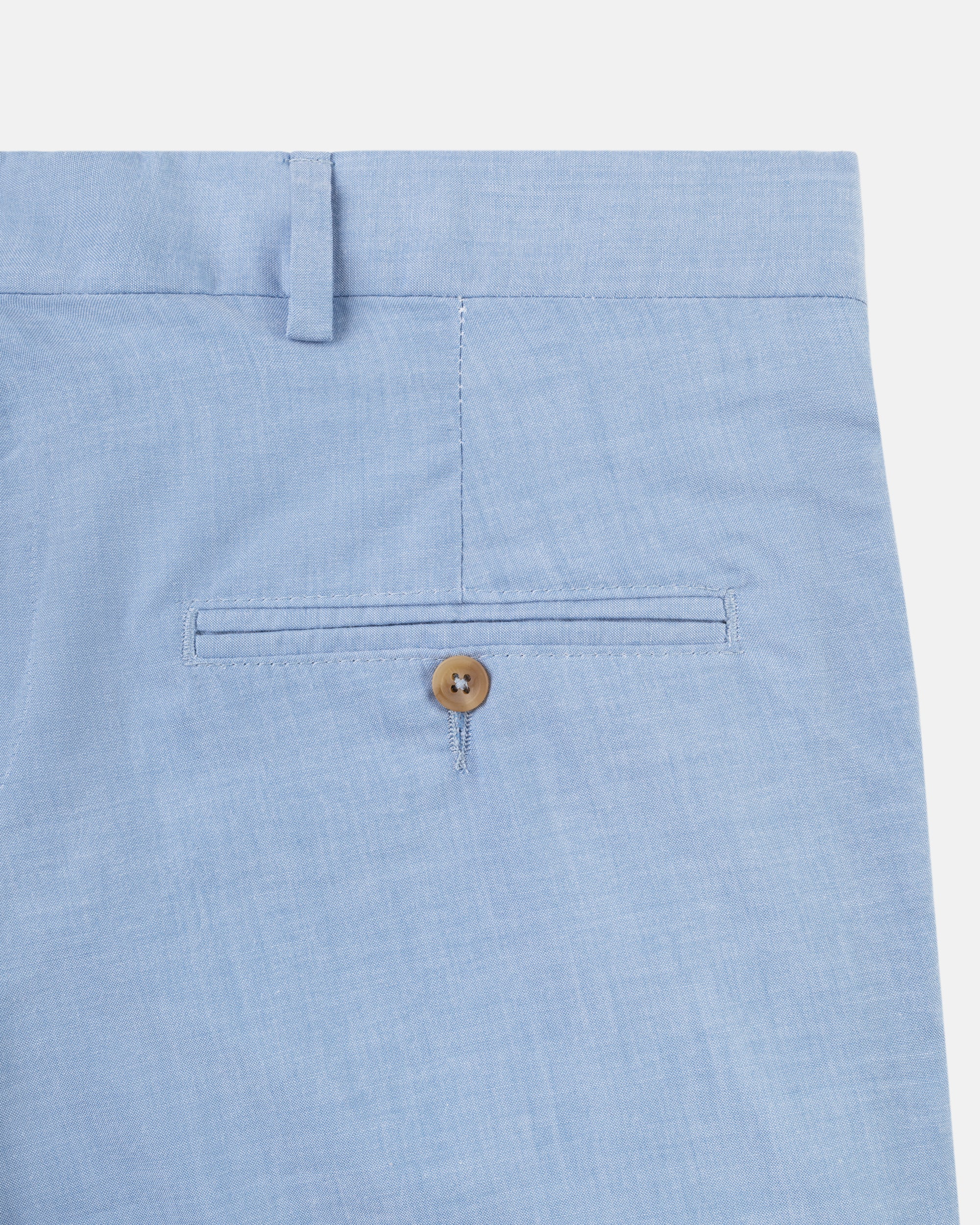Made-in-USA Blue Cotton Chambray Trouser