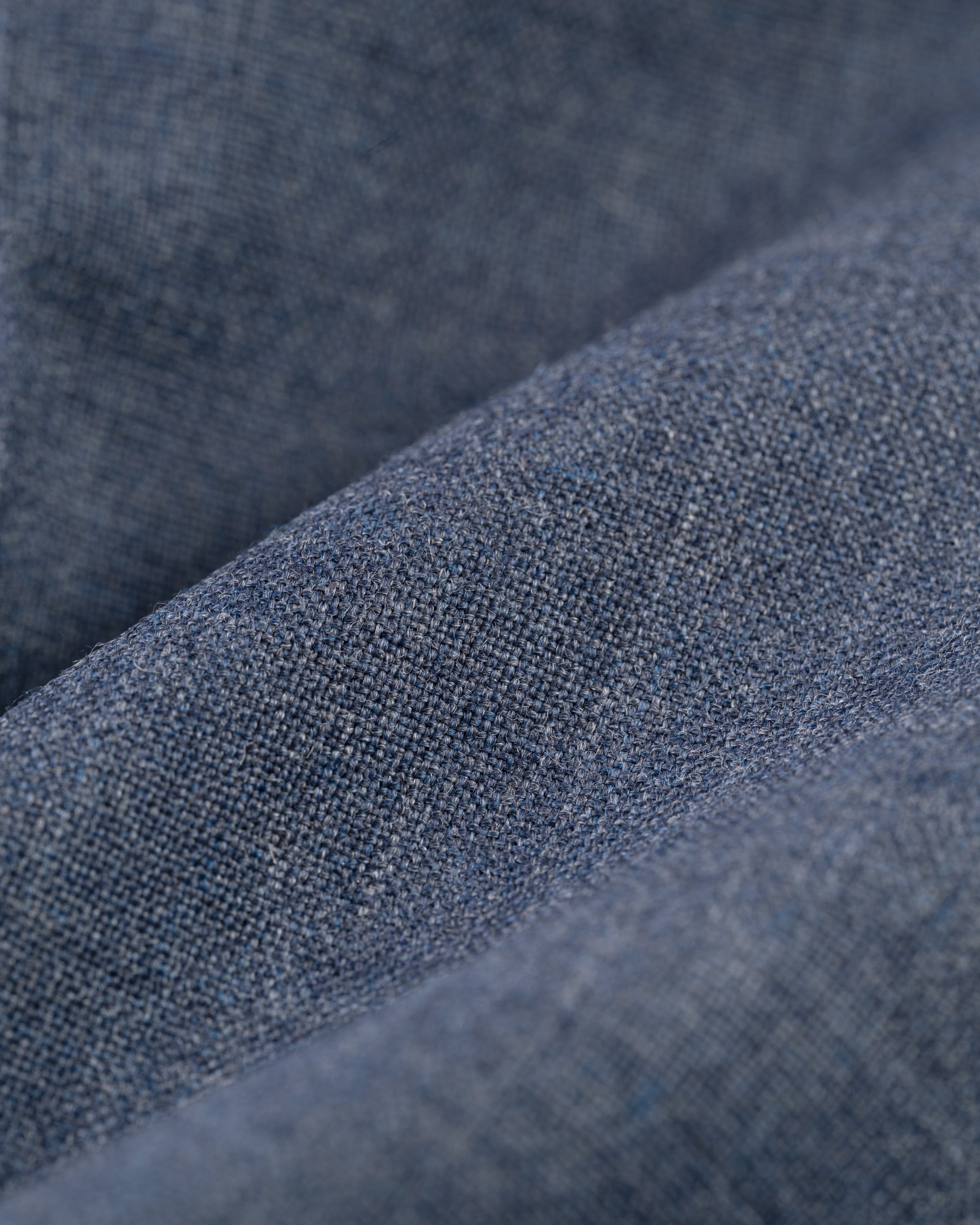 Made-in-USA Fox Brothers Char Blue Solid Suit