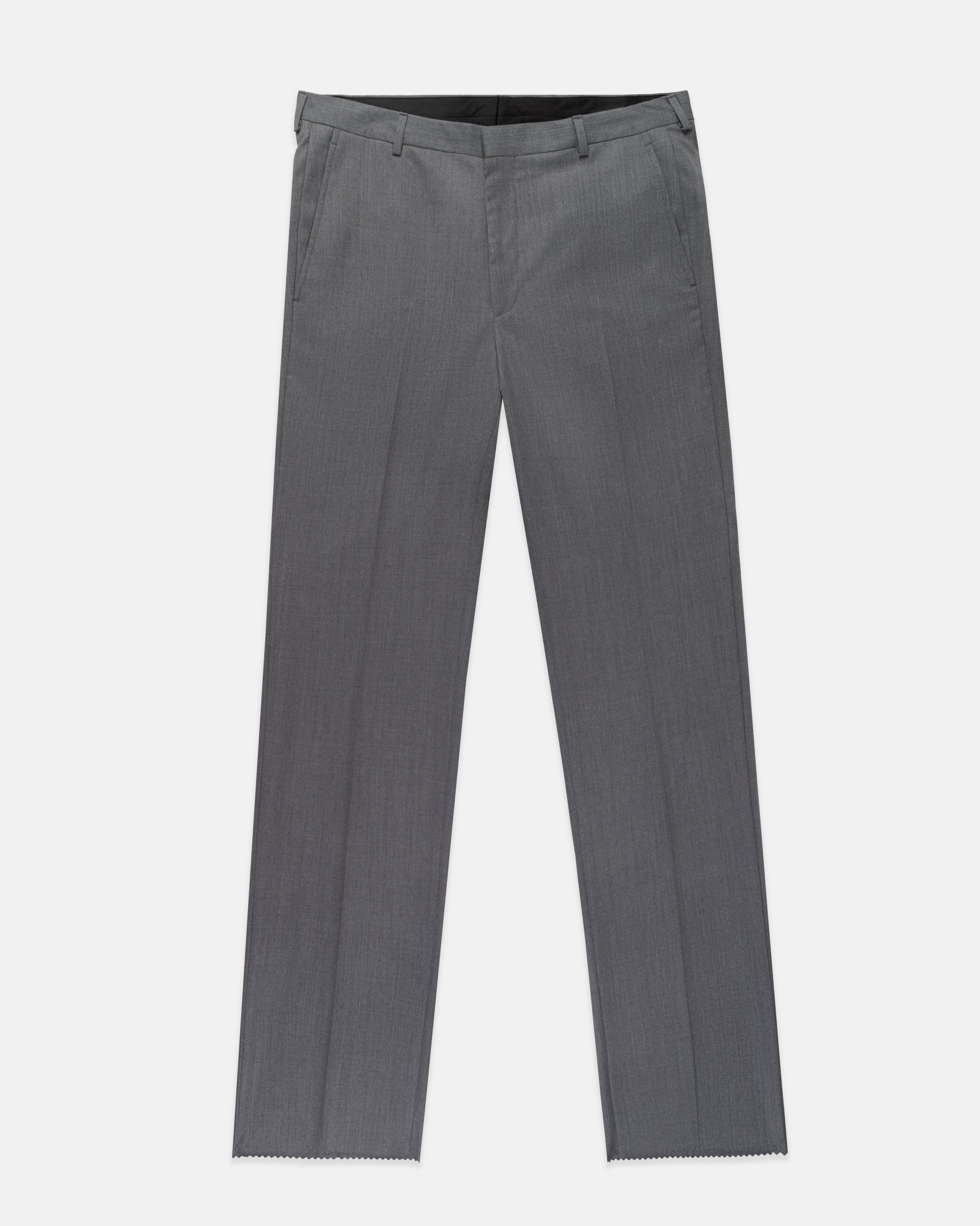 Made-in-USA Grey Gabardine Suit