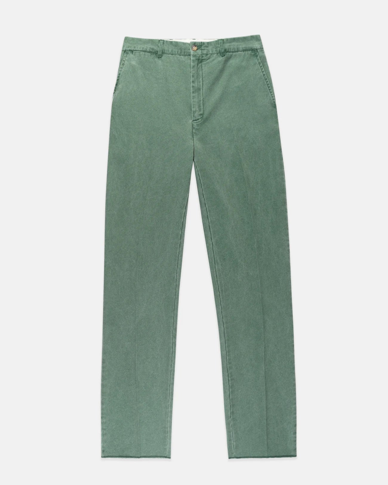 Green Washed Canvas Cape Cod Pant