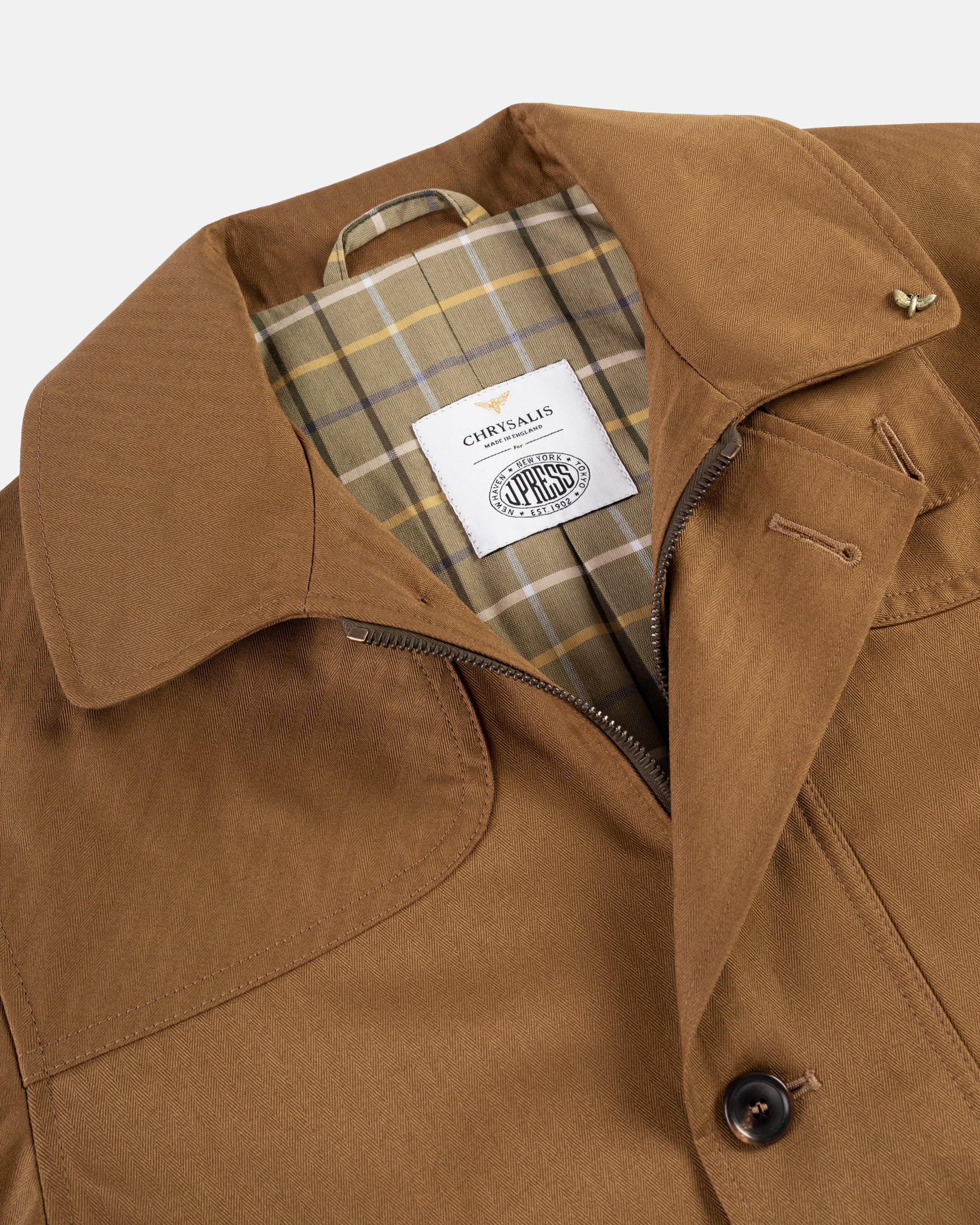 Made-in-UK Tan Cotton Field Coat